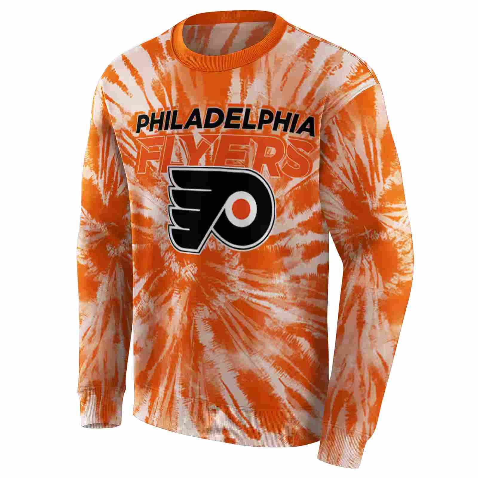 philadelphia flyers tie dye pattern orange hoodie new arrival