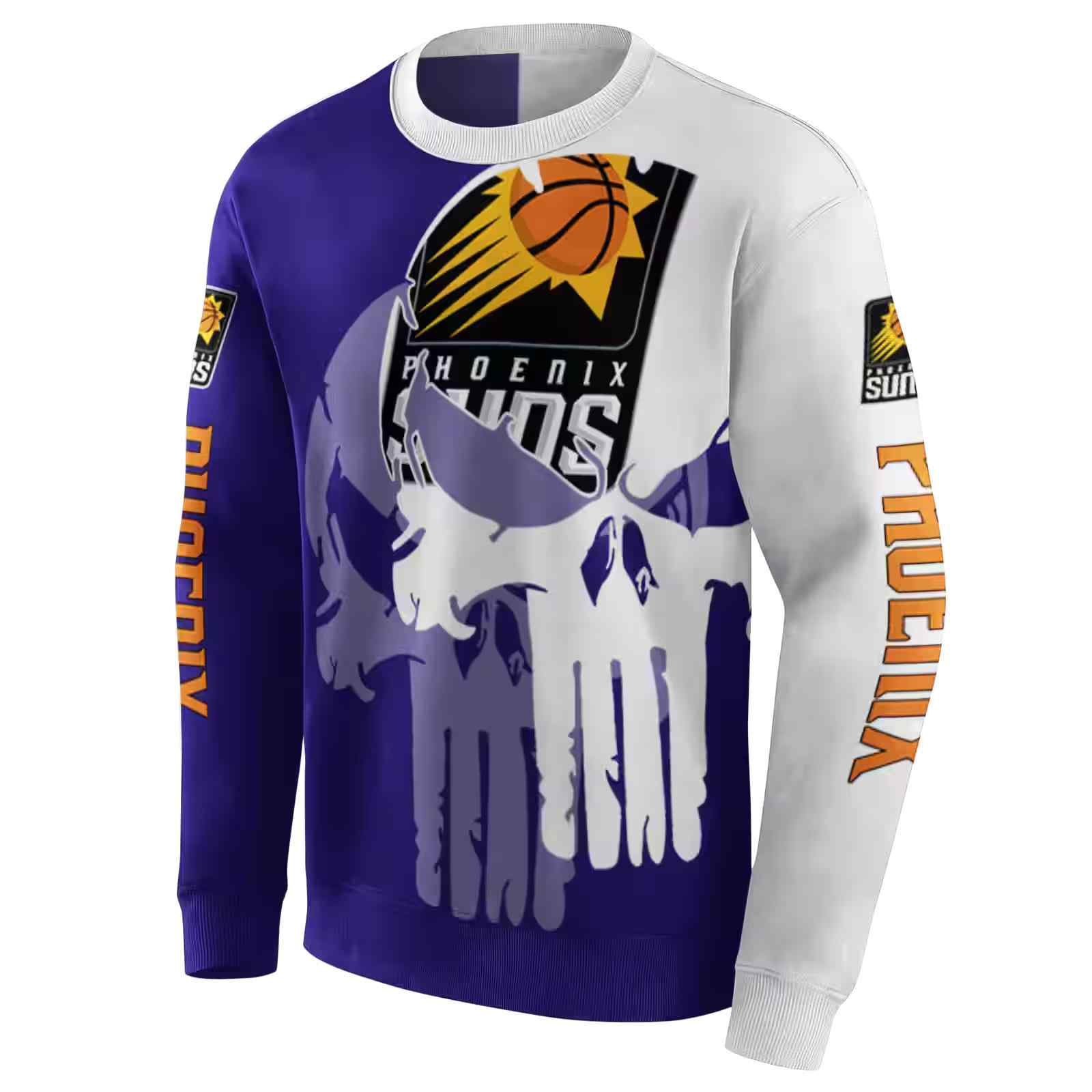 phoenix suns graphic punisher purple white hoodie new arrival