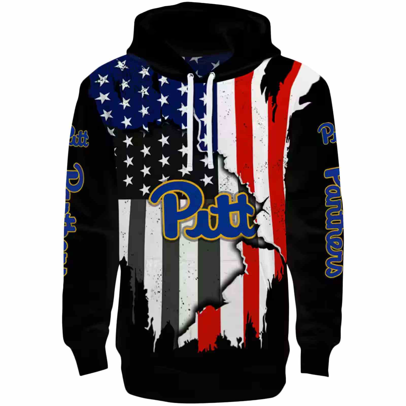 Pittsburgh Panthers American Pride Black Hoodie