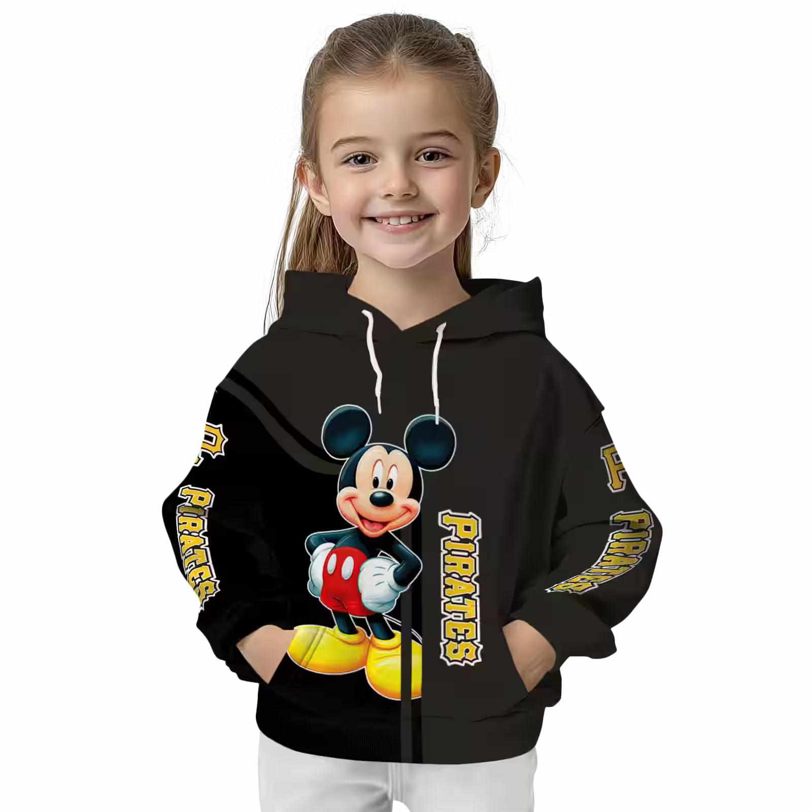 pittsburgh pirates mickey mouse black hoodie top rated