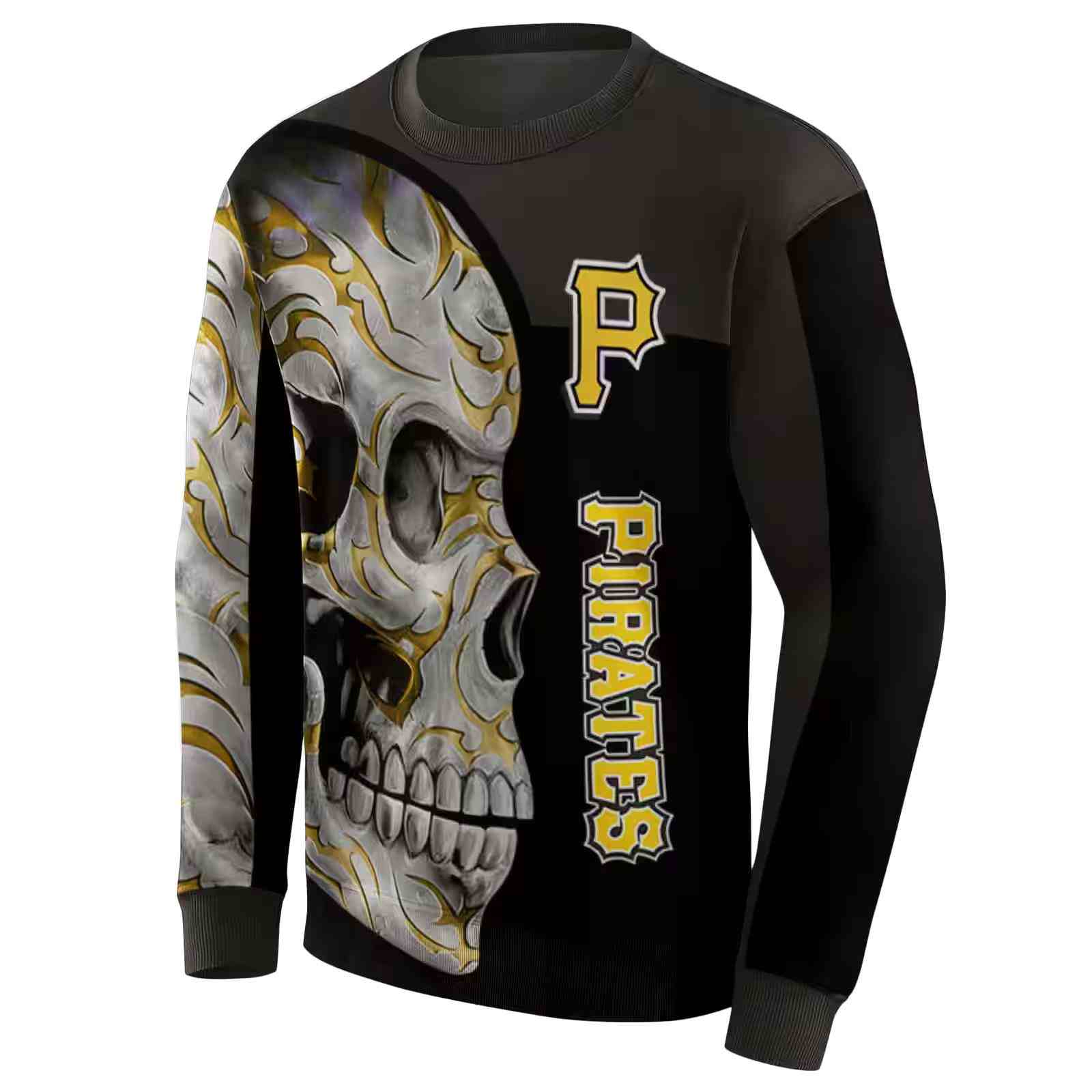 pittsburgh pirates skull motif black hoodie new arrival