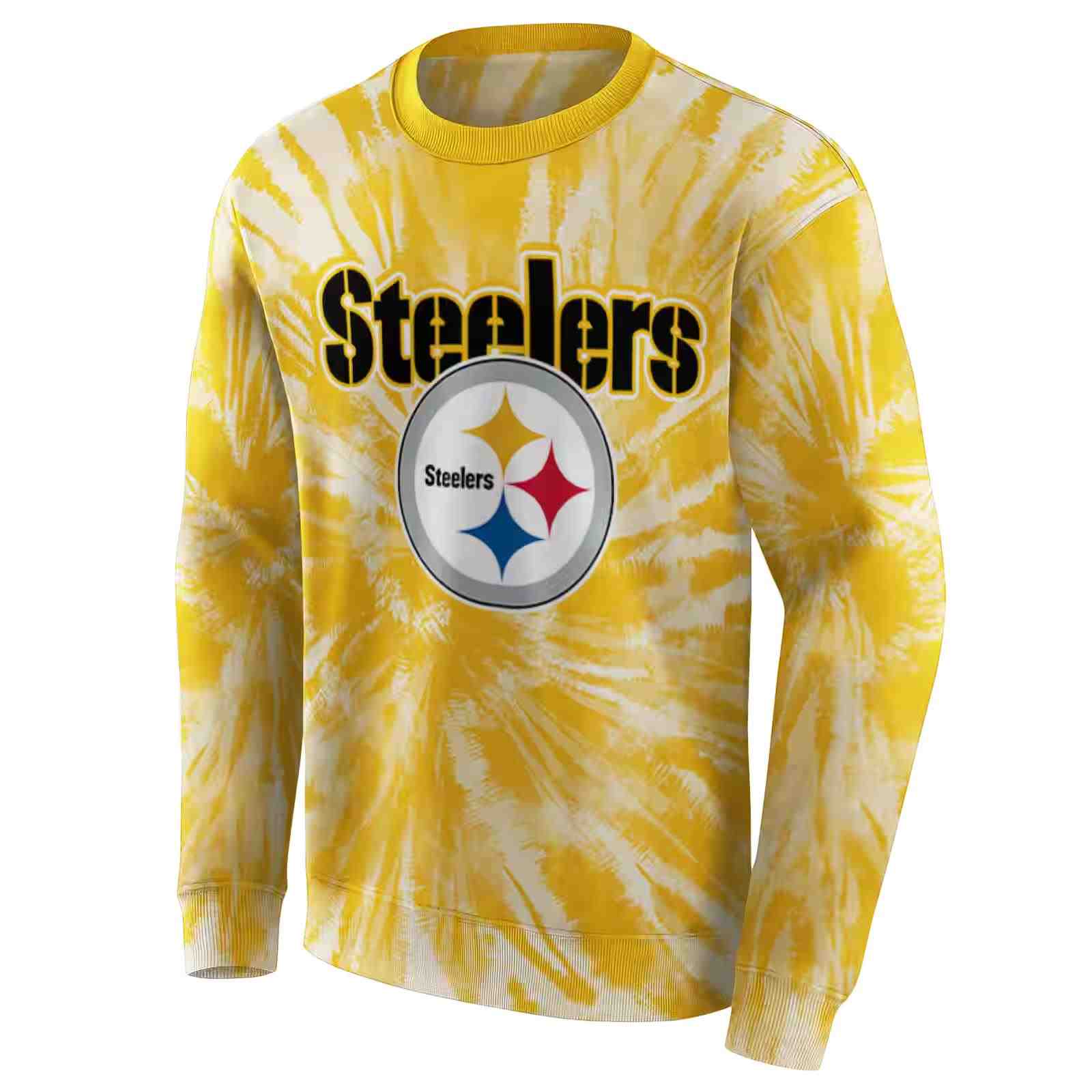 pittsburgh steelers tie dye pattern gold hoodie new arrival