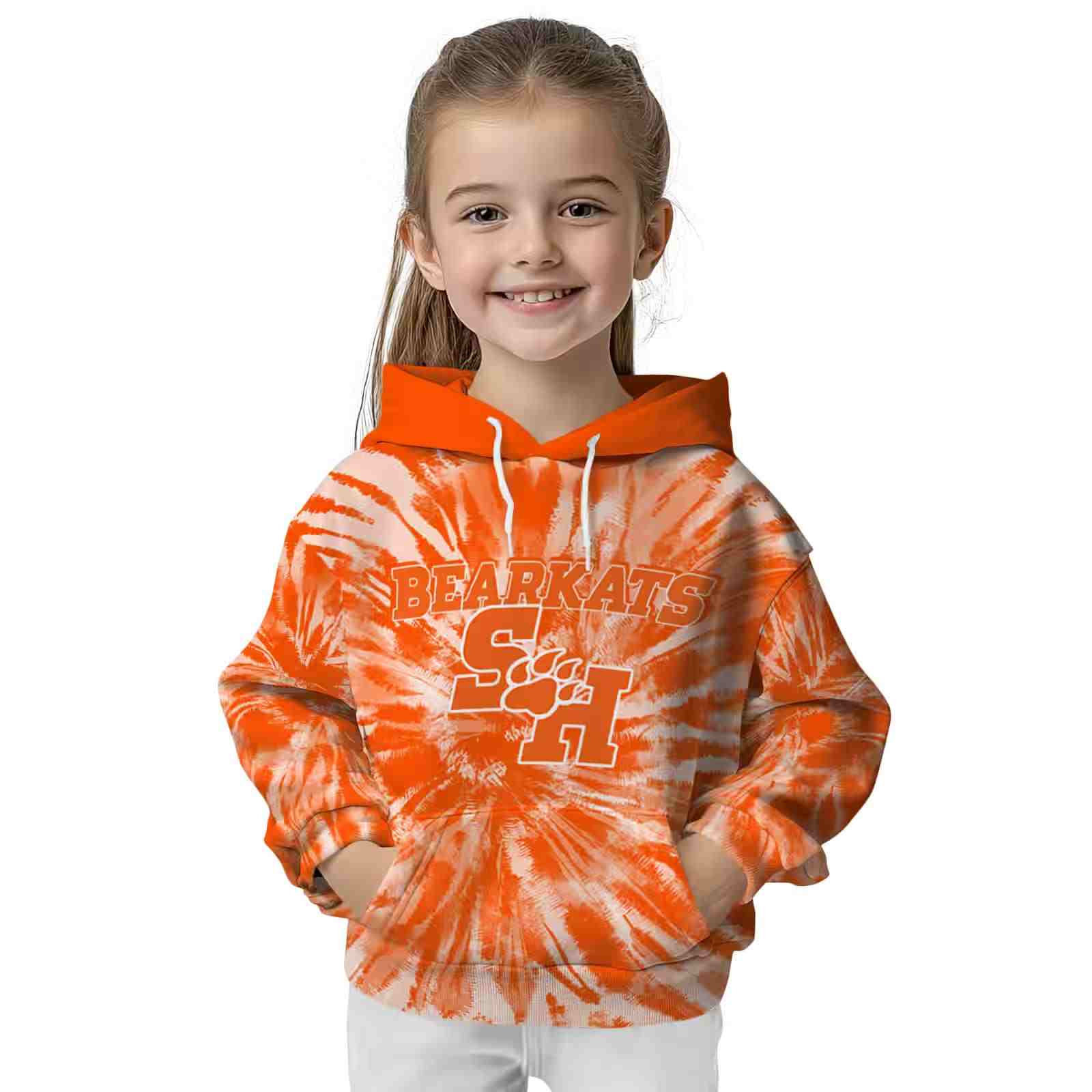 sam houston bearkats tie dye pattern orange hoodie top rated