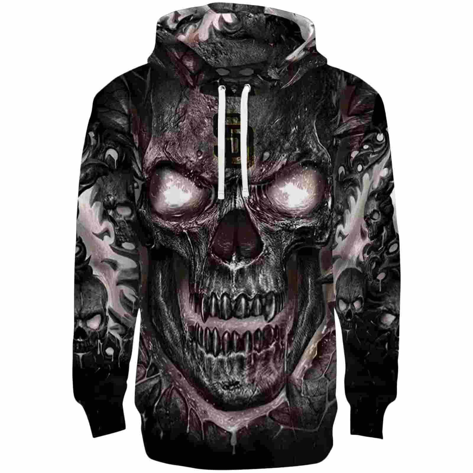 San Diego Padres Demonic Skull Brown Black Hoodie