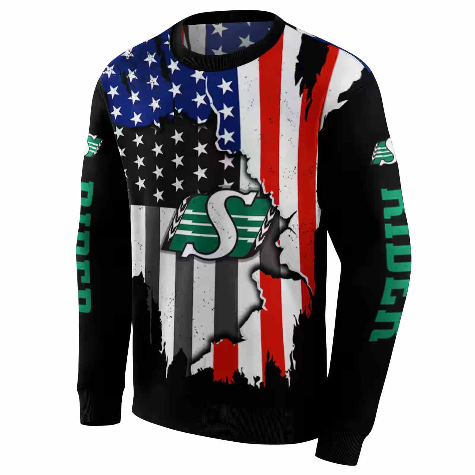 saskatchewan roughriders american pride black hoodie new arrival