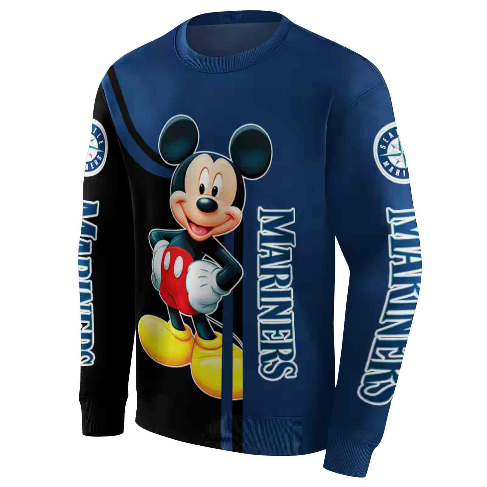 seattle mariners mickey mouse navy blue black hoodie new arrival