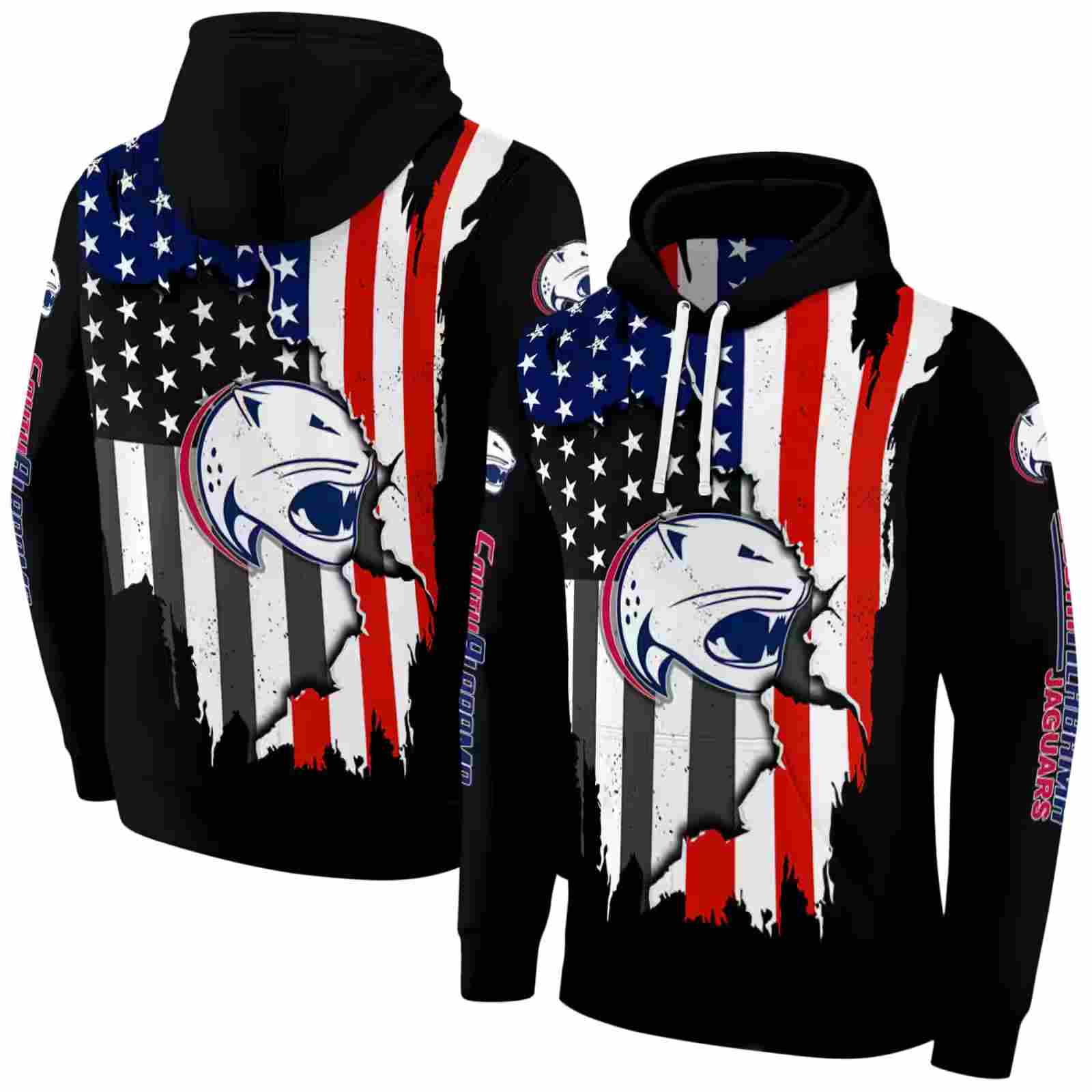 south alabama jaguars american pride black hoodie fashion forward