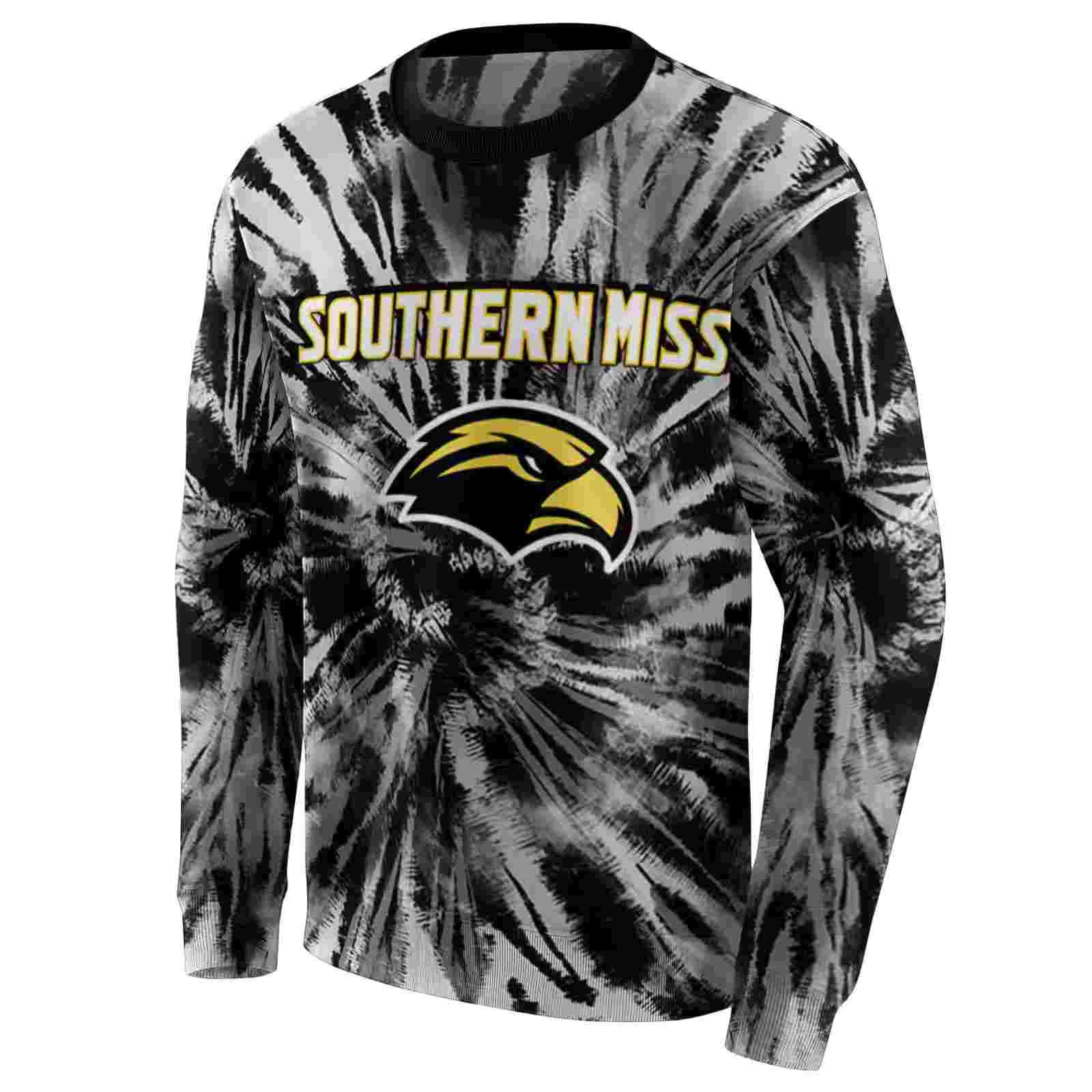 southern miss golden eagles tie dye pattern black hoodie new arrival