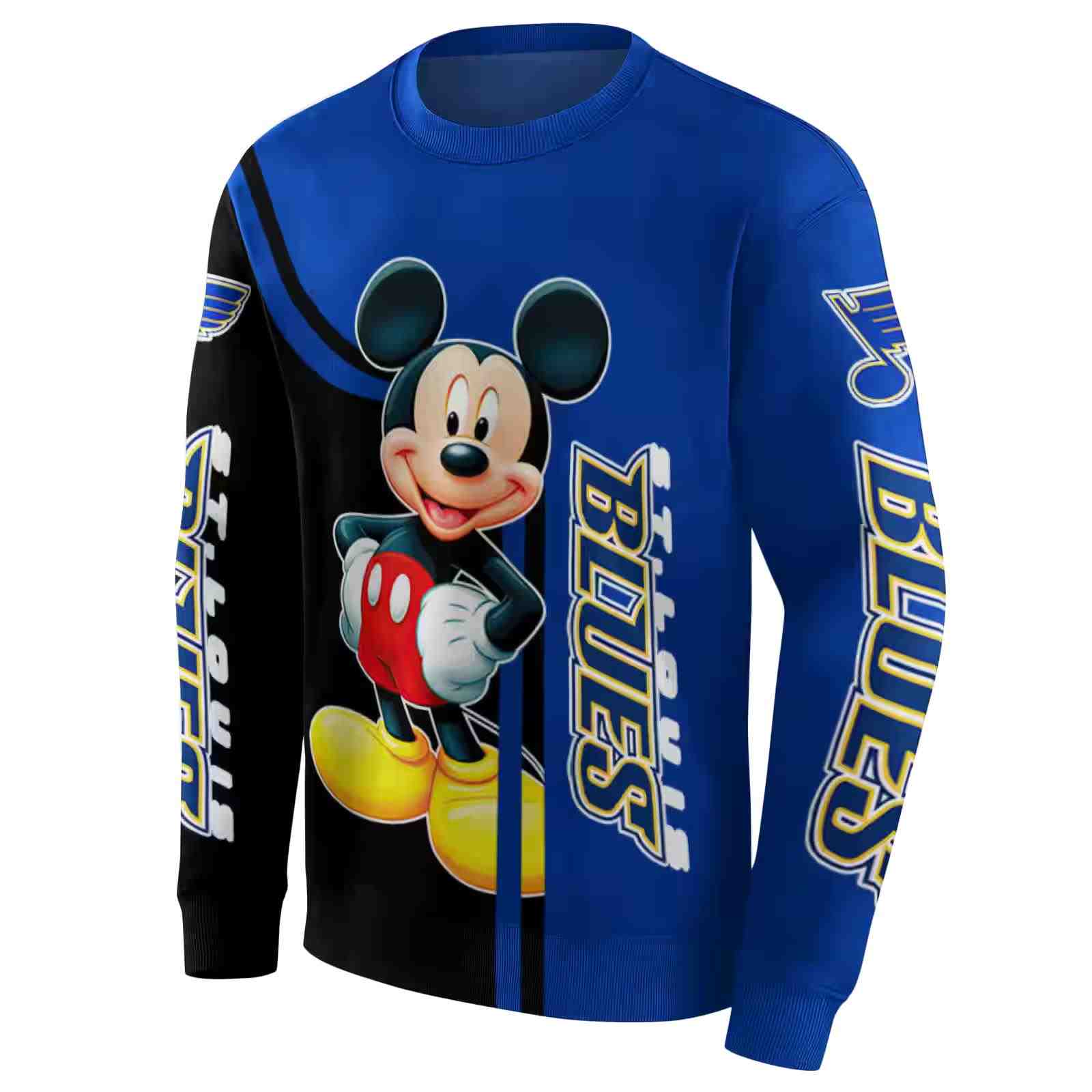 st louis blues mickey mouse blue black hoodie new arrival