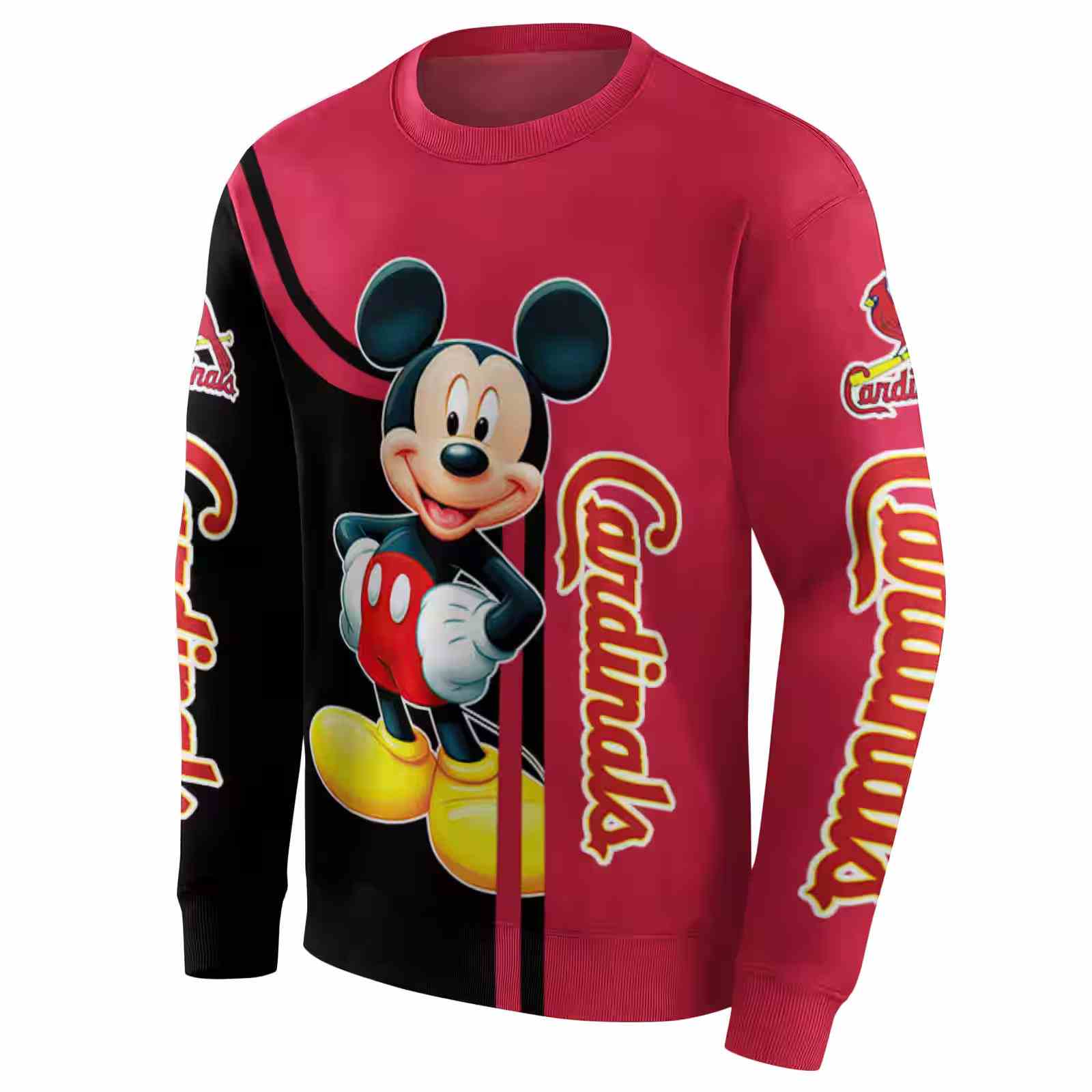 st louis cardinals mickey mouse red black hoodie new arrival