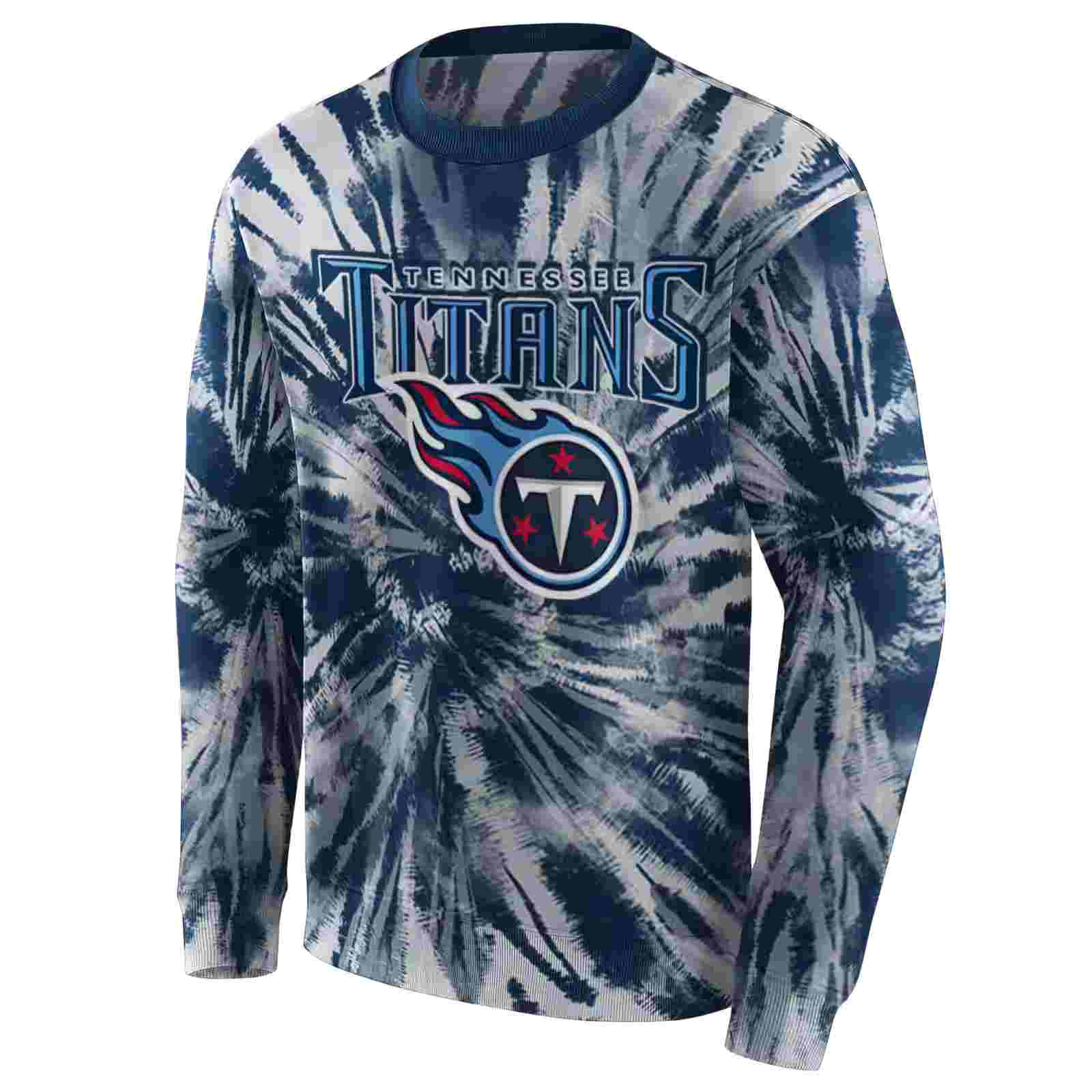 tennessee titans tie dye pattern navy hoodie new arrival