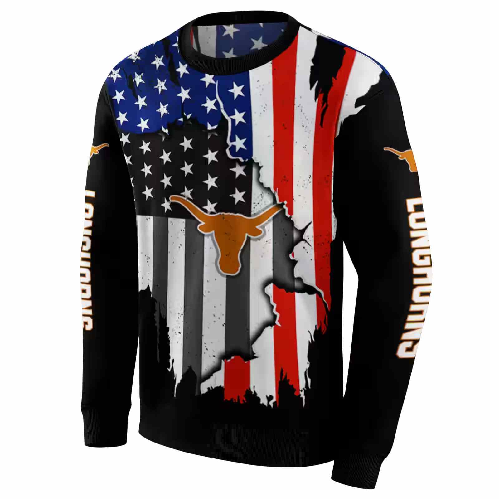 texas longhorns american pride black hoodie new arrival