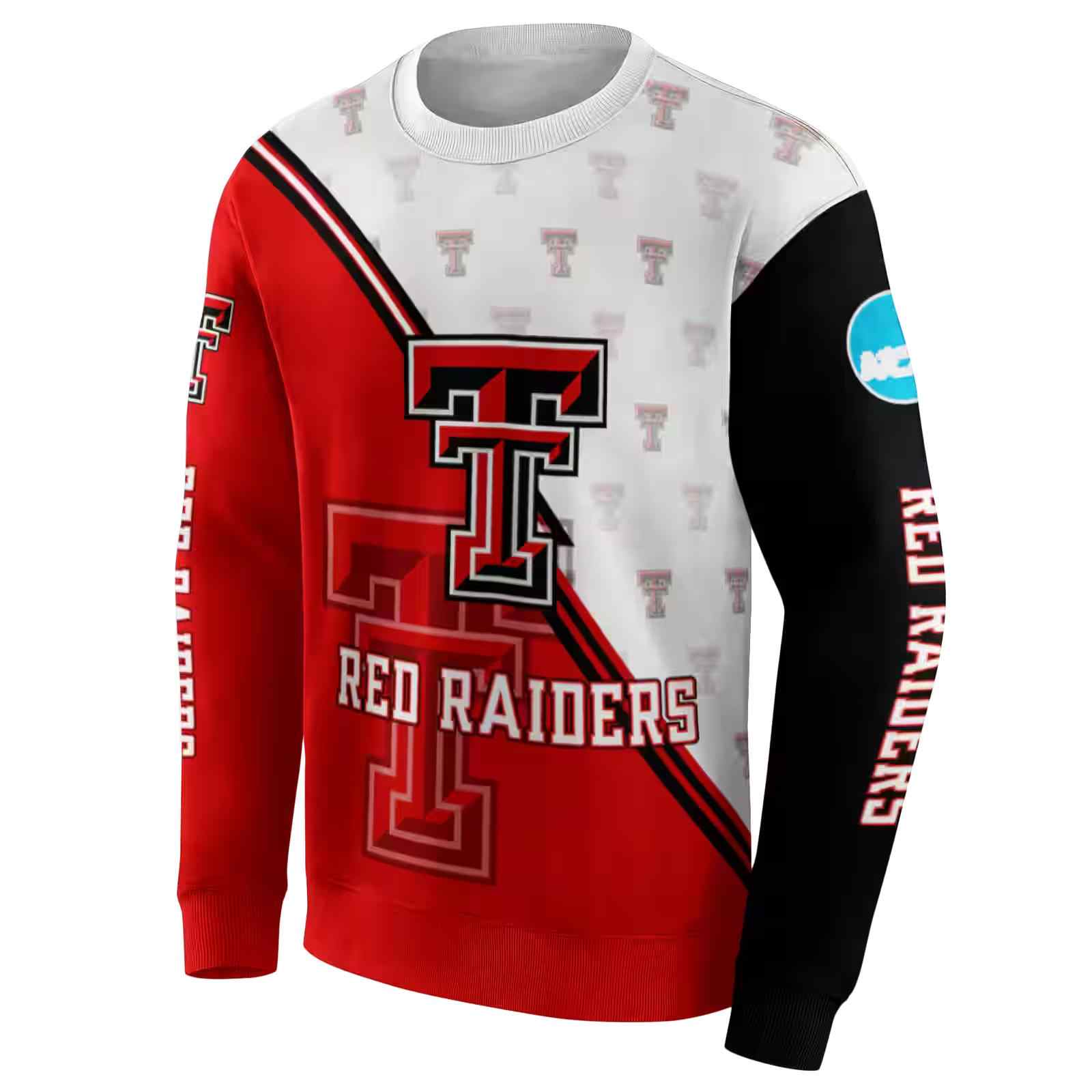 texas tech red raiders diagonal stripe red white hoodie new arrival