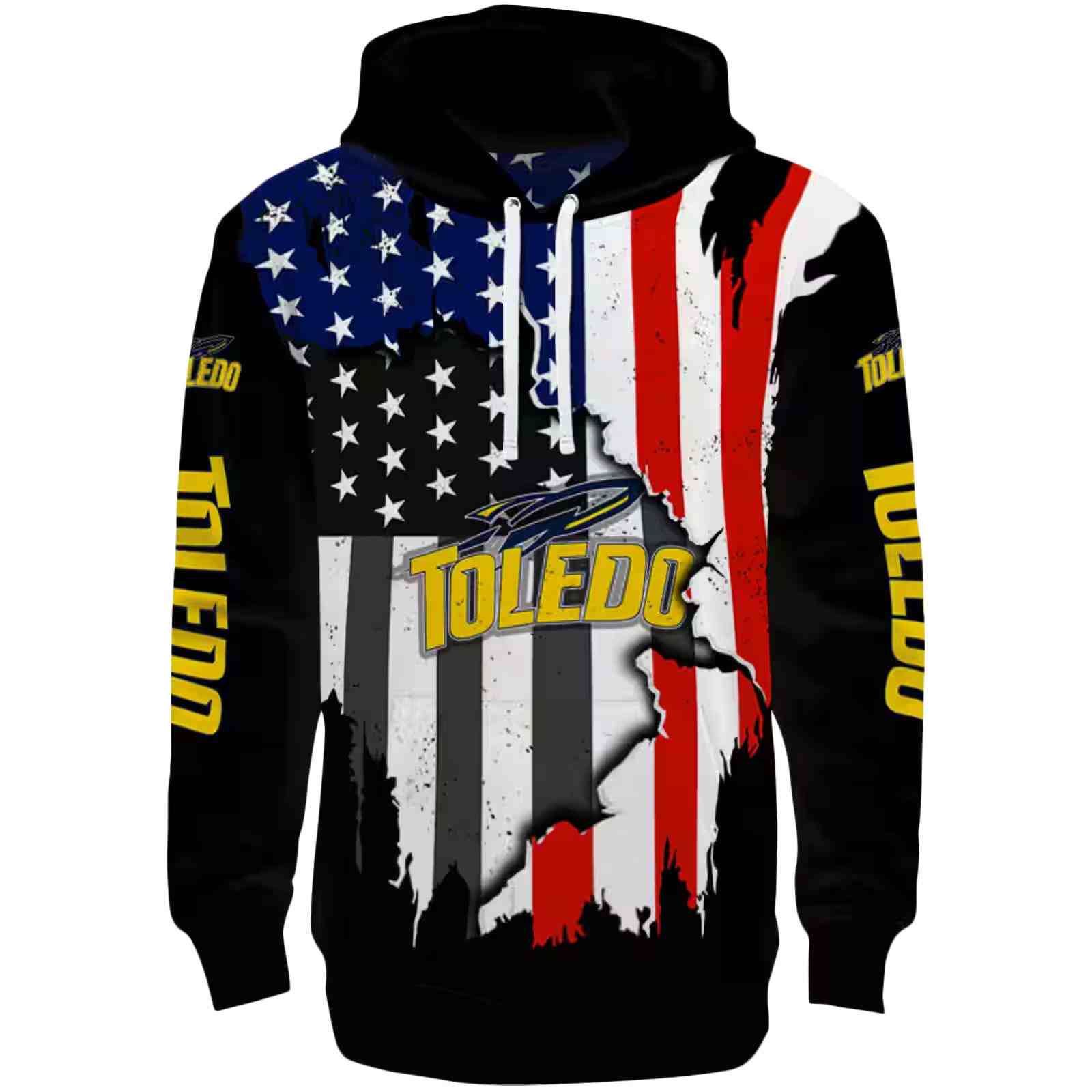 Toledo Rockets American Pride Black Hoodie