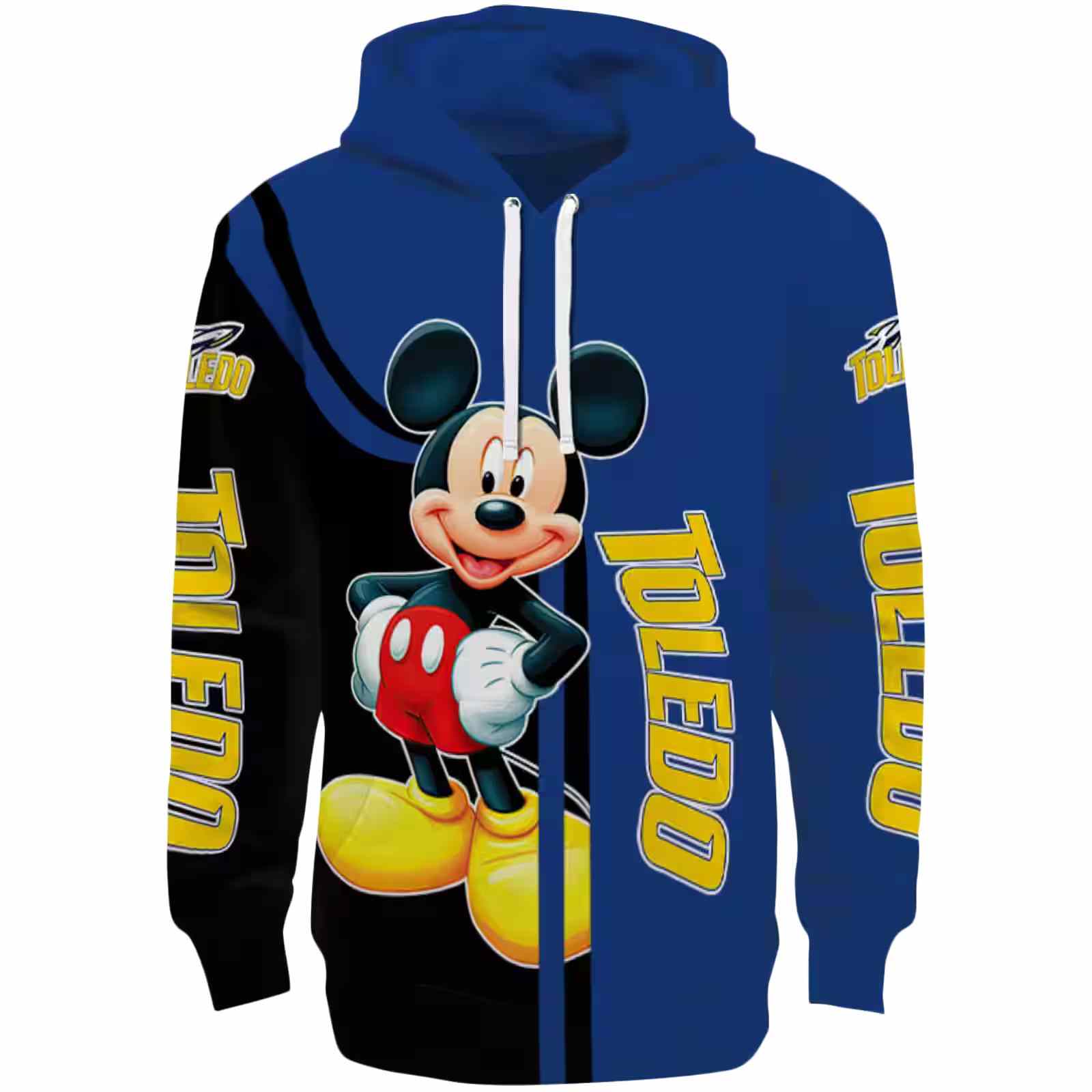 Toledo Rockets Mickey Mouse Blue Black Hoodie