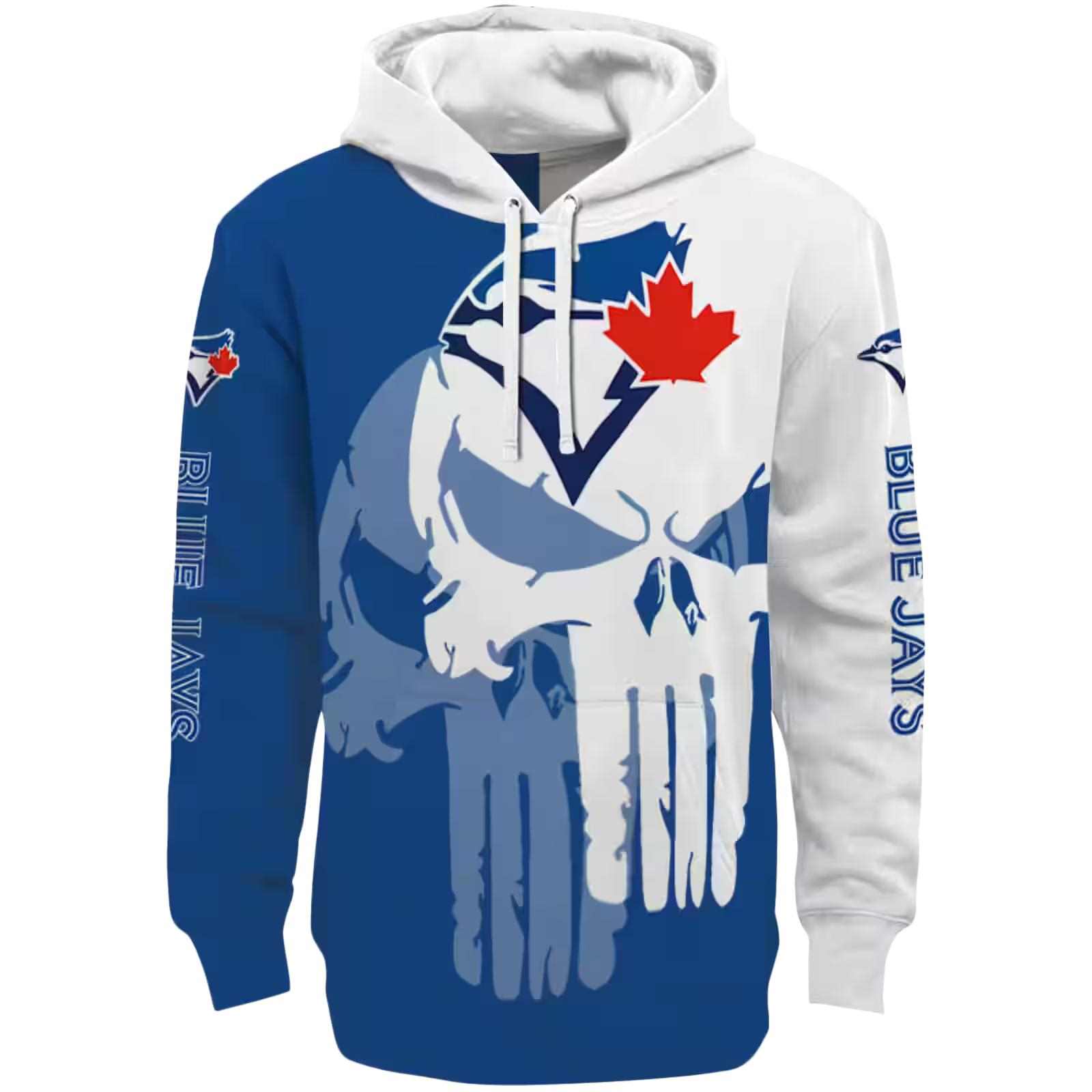 Toronto Blue Jays Graphic Punisher Blue White Hoodie