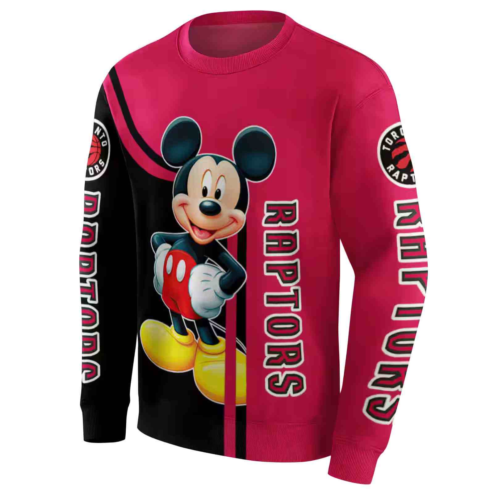 toronto raptors mickey mouse red black hoodie new arrival