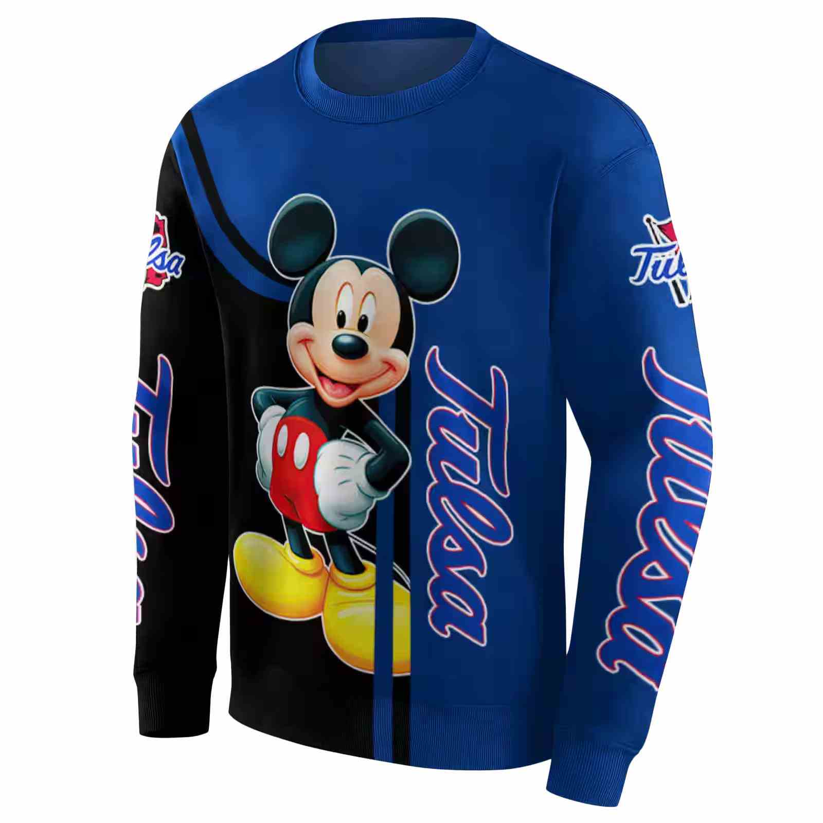 tulsa golden hurricane mickey mouse blue black hoodie new arrival