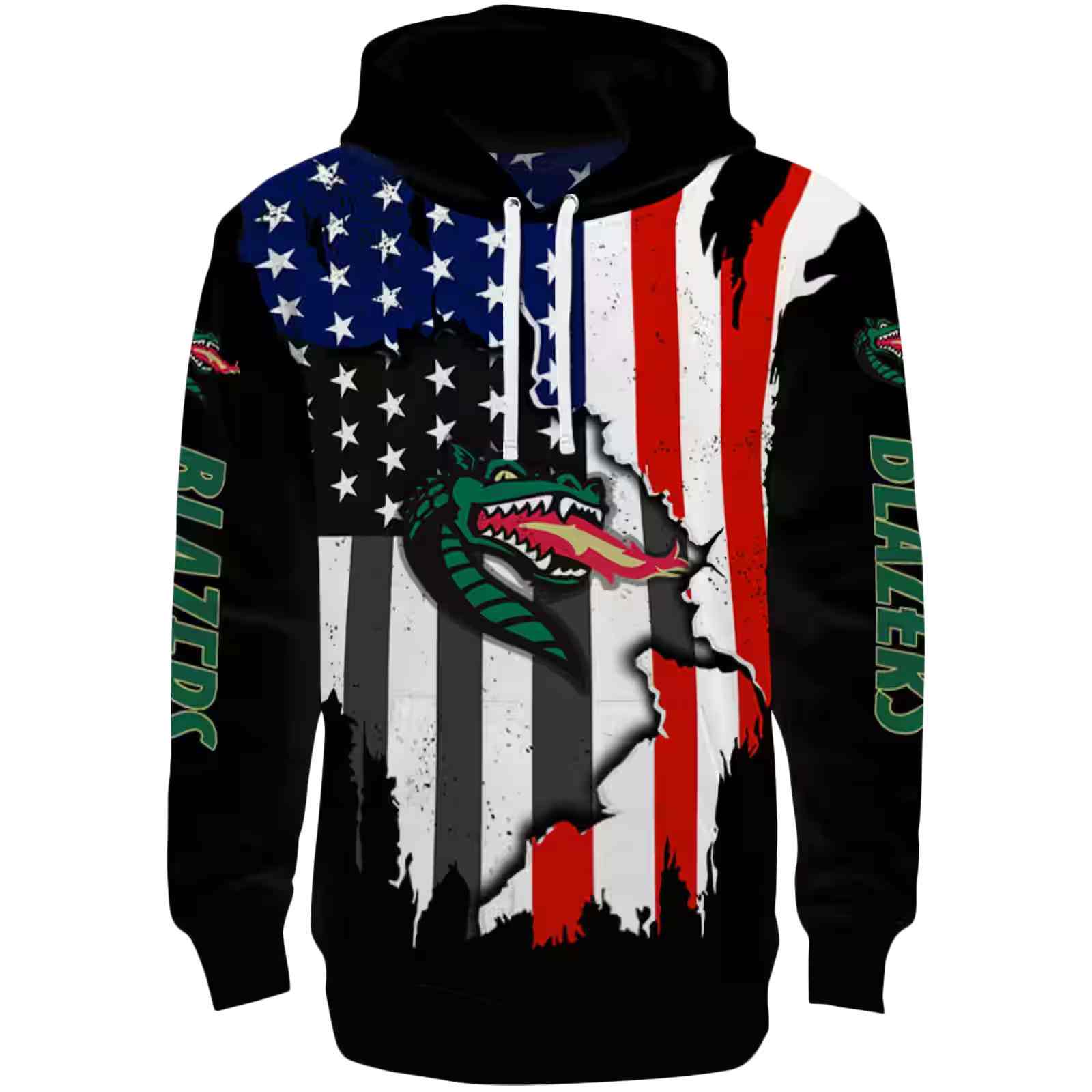 UAB Blazers American Pride Black Hoodie