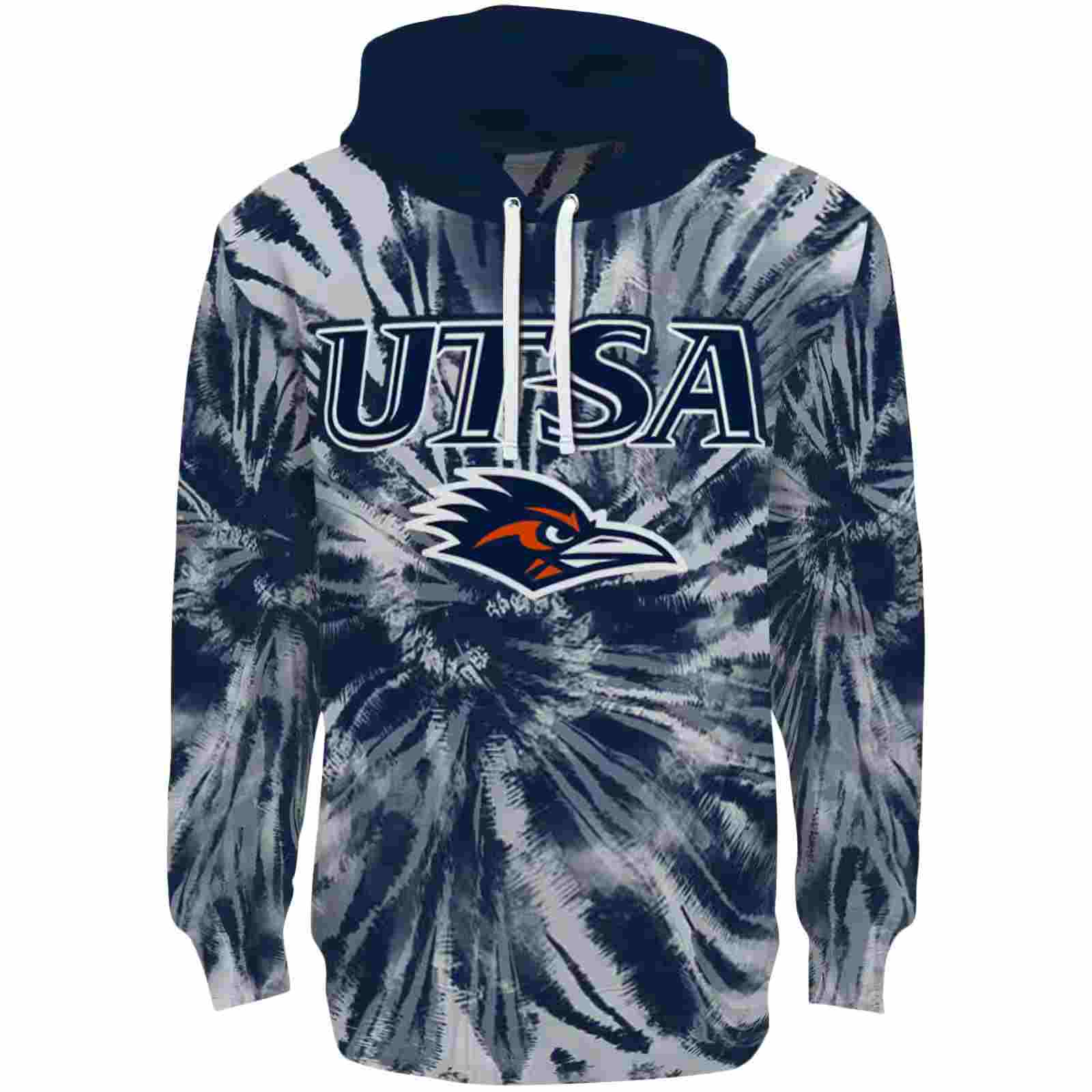 UTSA Roadrunners Tie Dye Pattern Orange Hoodie