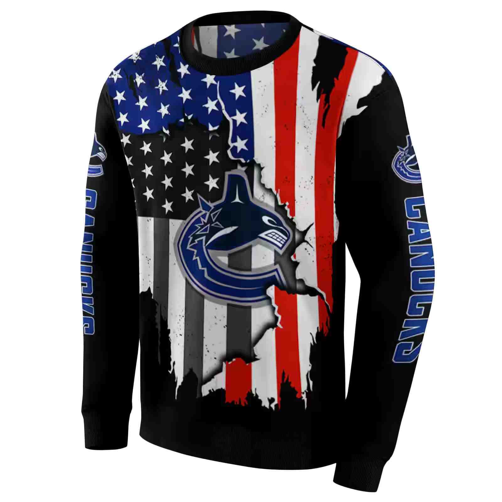 vancouver canucks american pride black hoodie new arrival