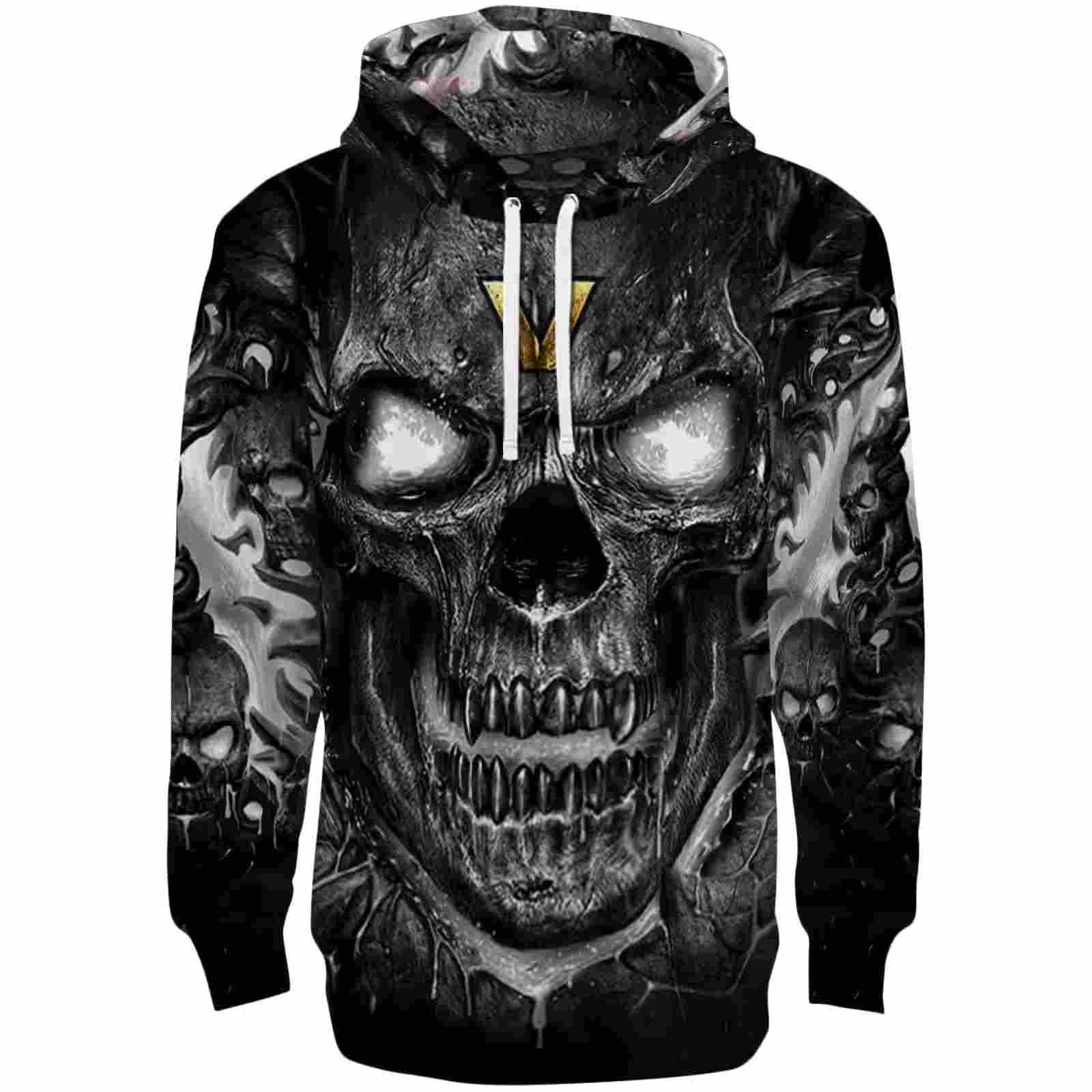Vanderbilt Commodores Demonic Skull Black Hoodie