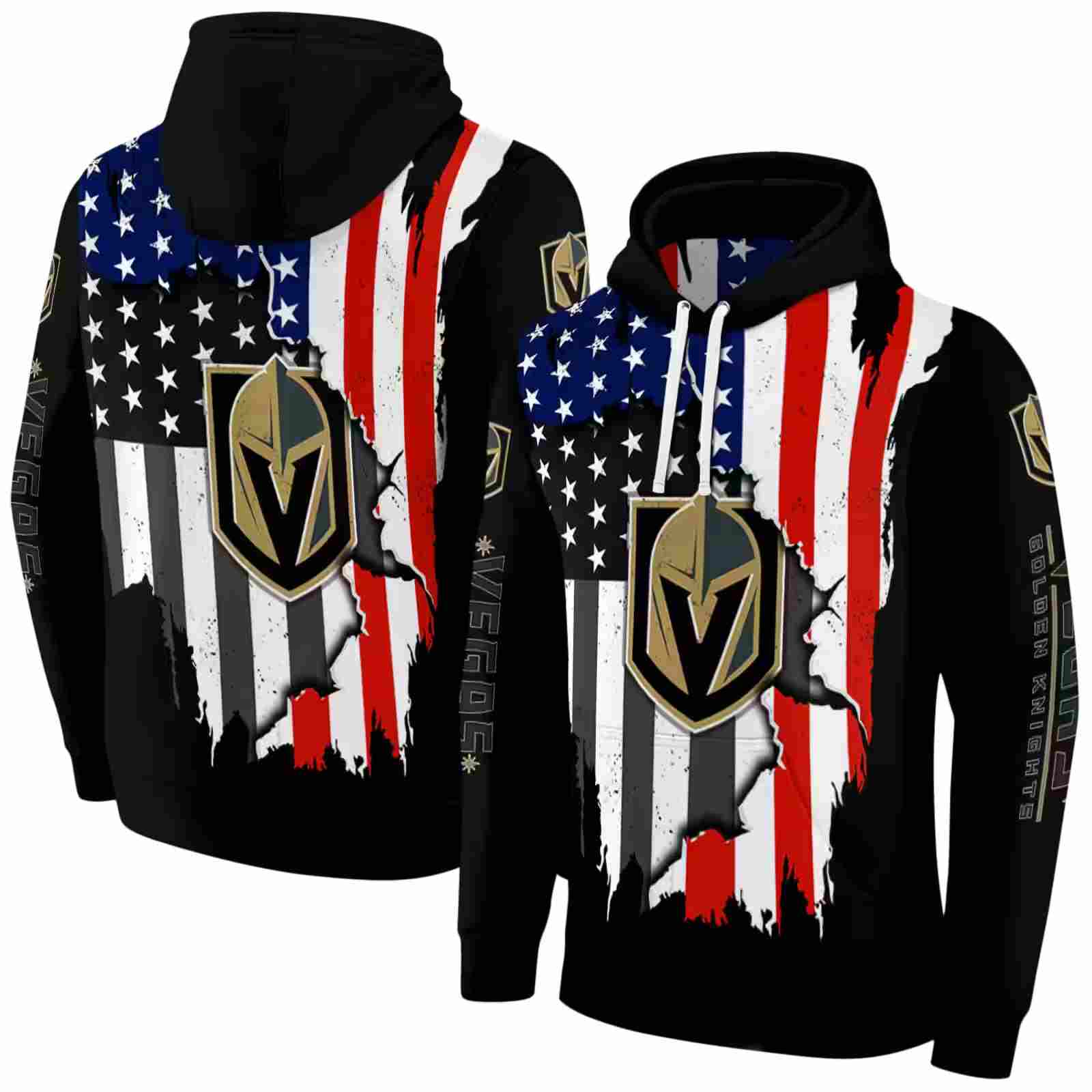 vegas golden knights american pride black hoodie fashion forward