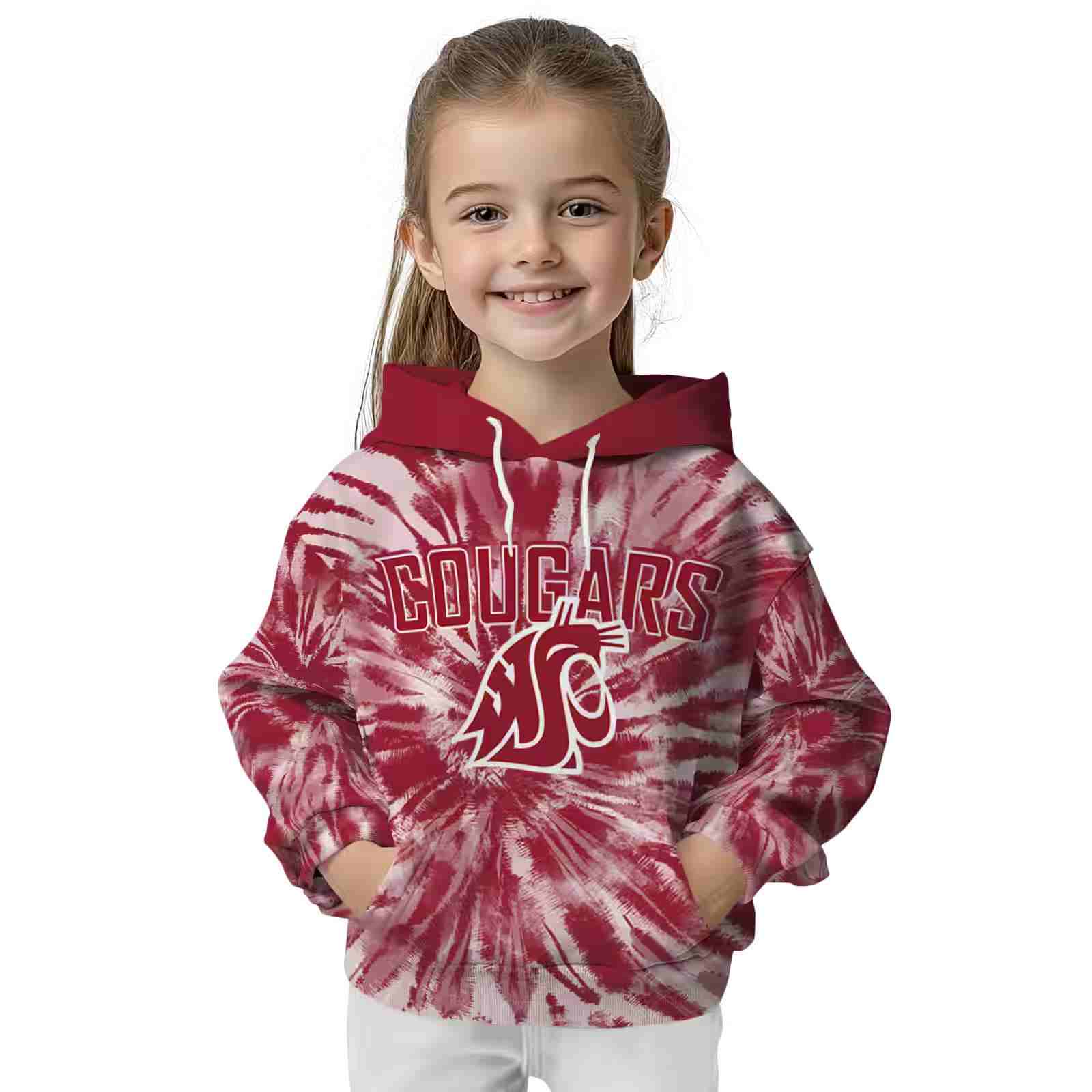 washington state cougars tie dye pattern crimson hoodie top rated