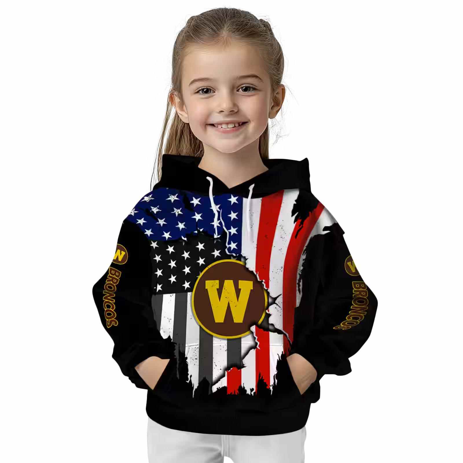 western michigan broncos american pride black hoodie top rated