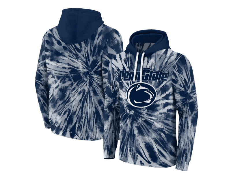 The Penn State Nittany Lions Tie Dye Pattern Blue Hoodie is a perfect hoodie for airplane travel