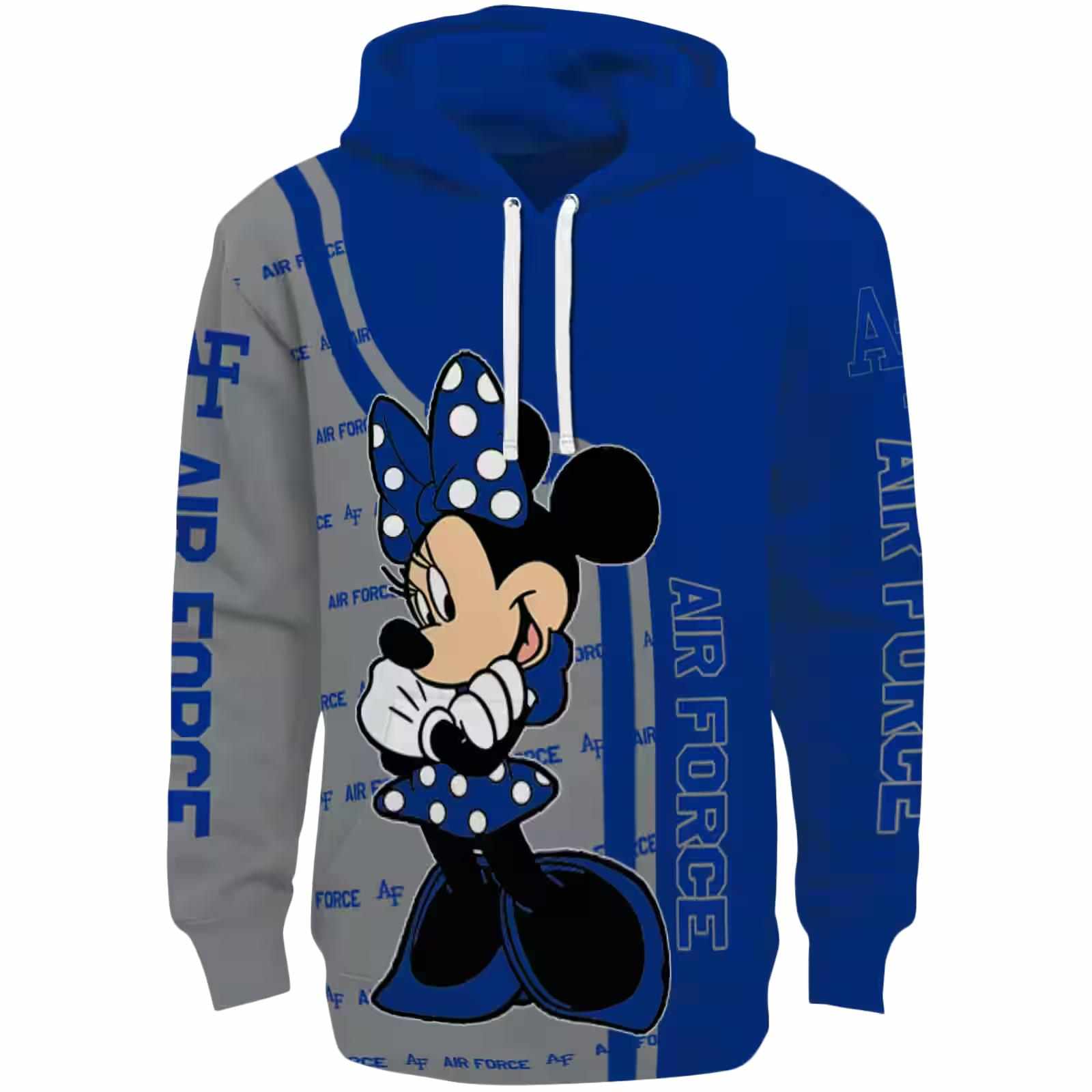 Air Force Falcons Minnie Mouse Blue Hoodie