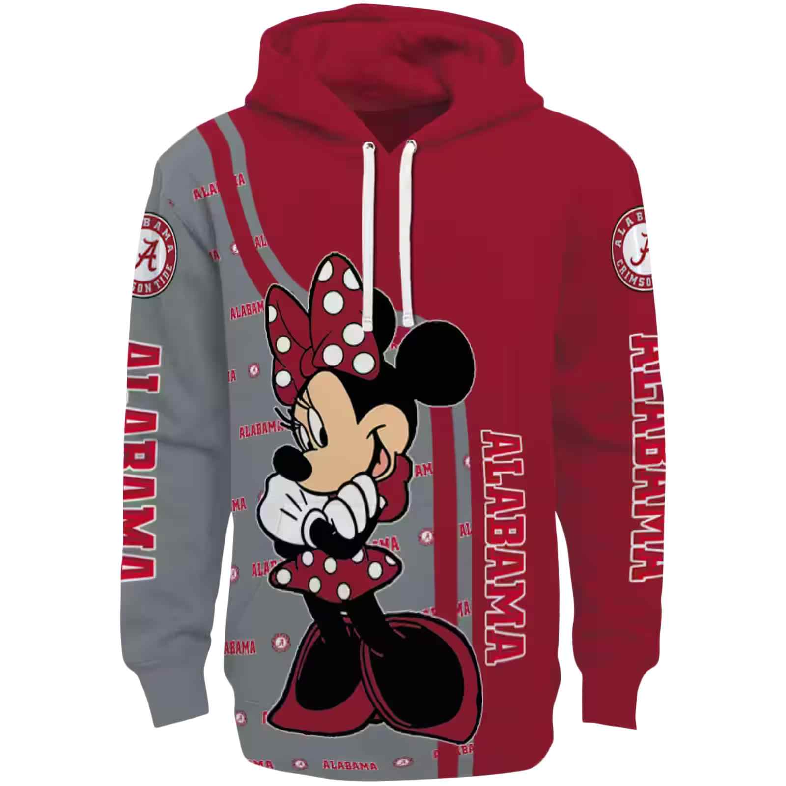 Alabama Crimson Tide Minnie Mouse Crimson Hoodie