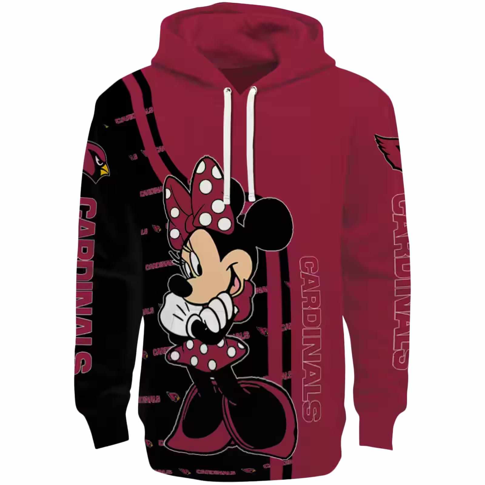 Arizona Cardinals Minnie Mouse Red Hoodie