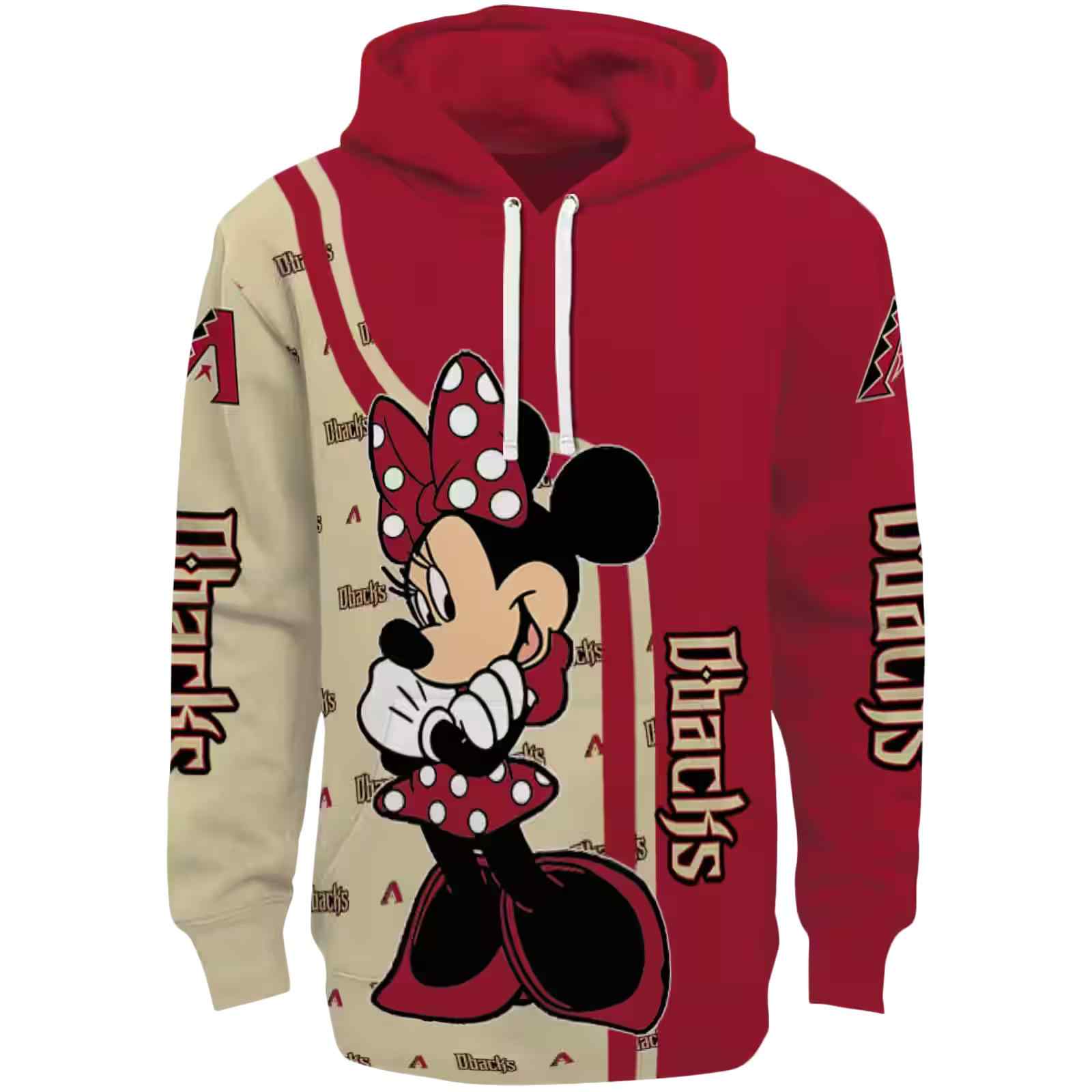 Arizona Diamondbacks Minnie Mouse Red Hoodie