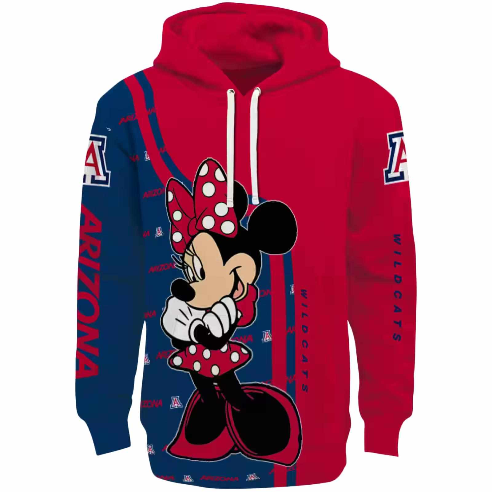 Arizona Wildcats Minnie Mouse Red Hoodie