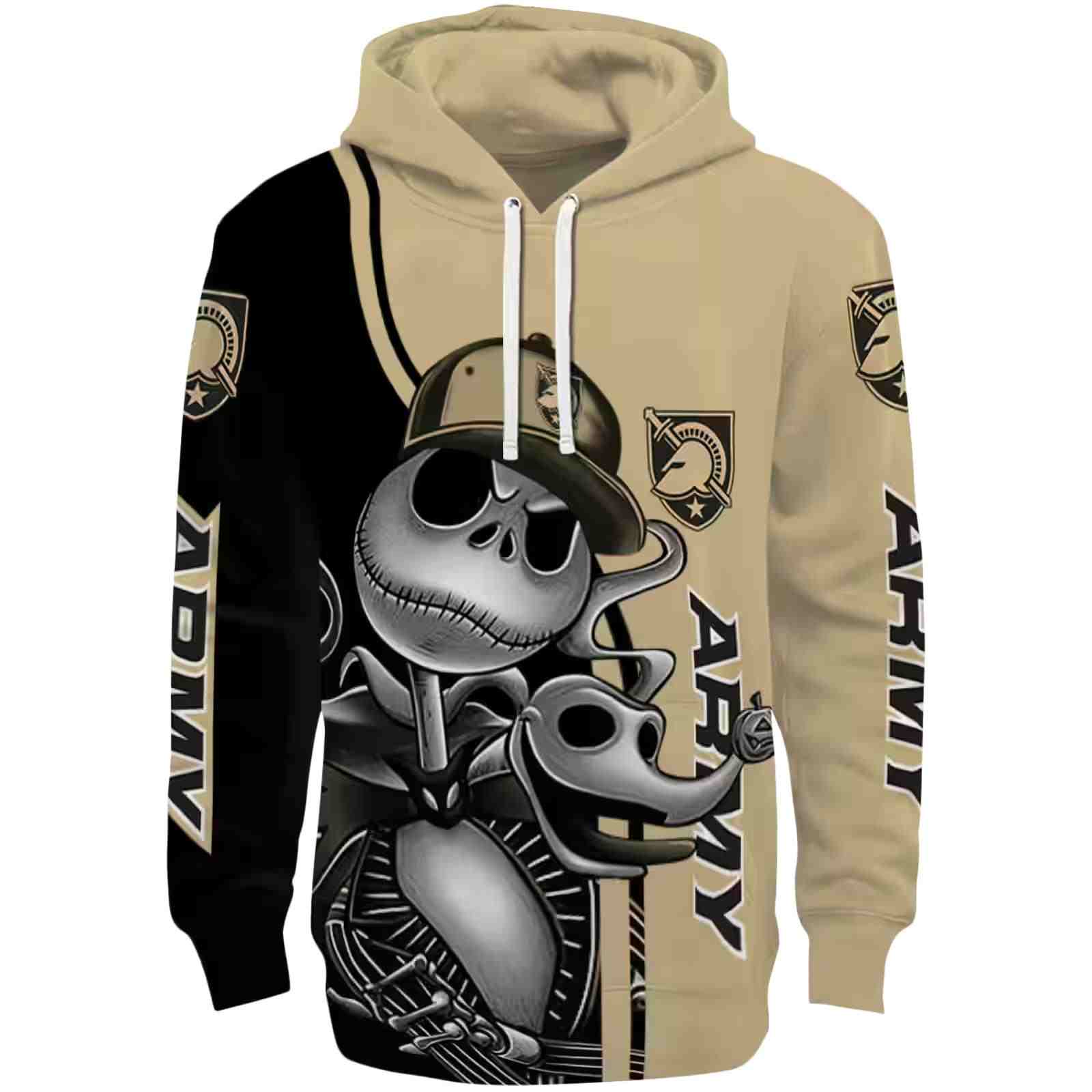 Army Black Knights Jack Skellington Gold Hoodie