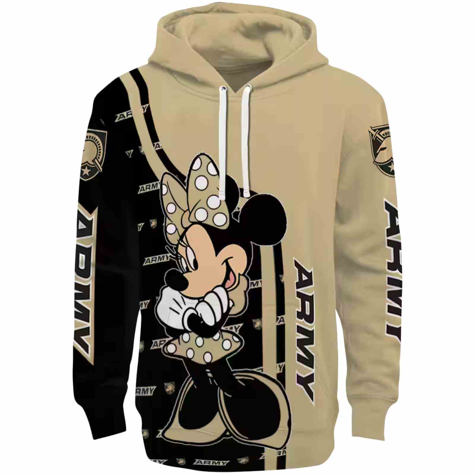 Army Black Knights Minnie Mouse Gold Hoodie