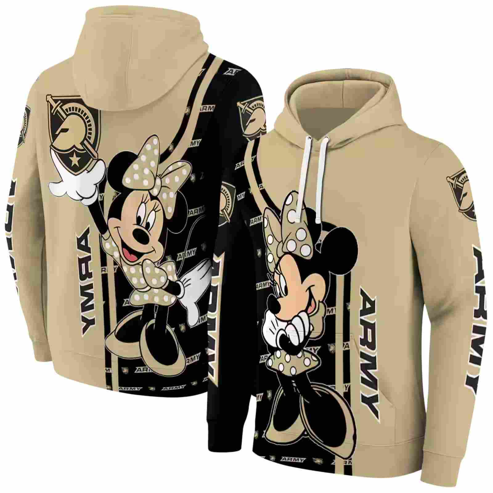 army black knights minnie mouse gold hoodie fashion forward