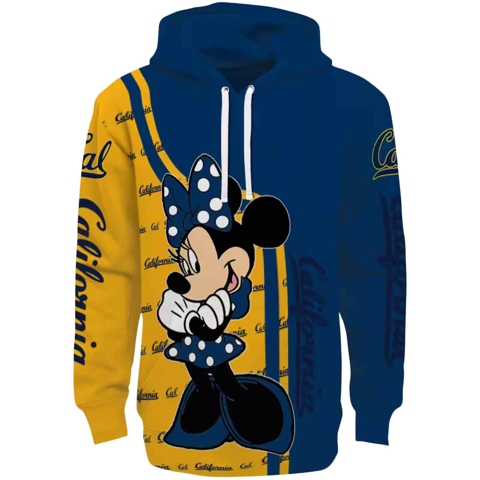 California Golden Bears Minnie Mouse Blue Hoodie