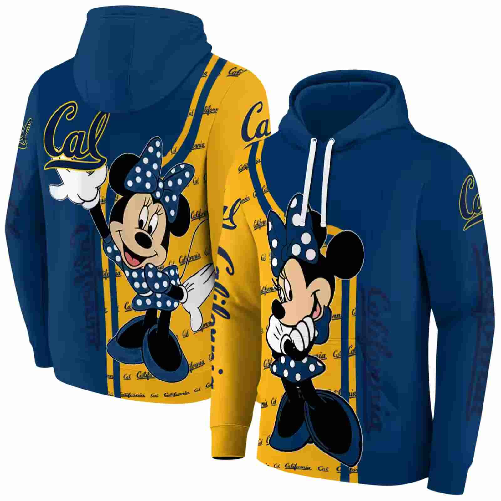 california golden bears minnie mouse blue hoodie fashion forward 1