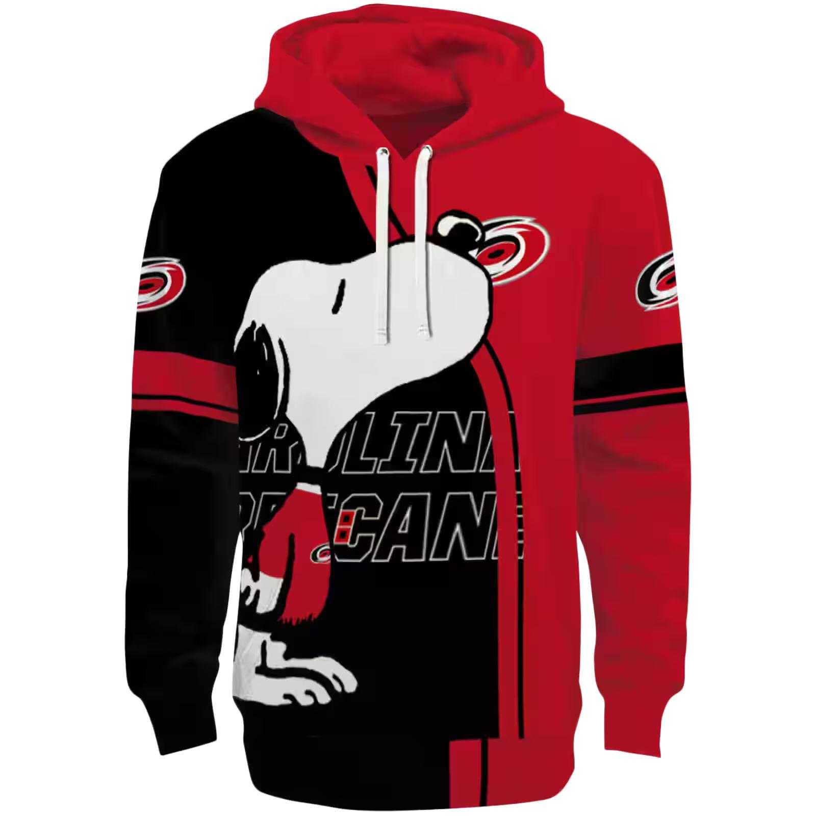 Carolina Hurricanes Playful Snoopy Red Hoodie