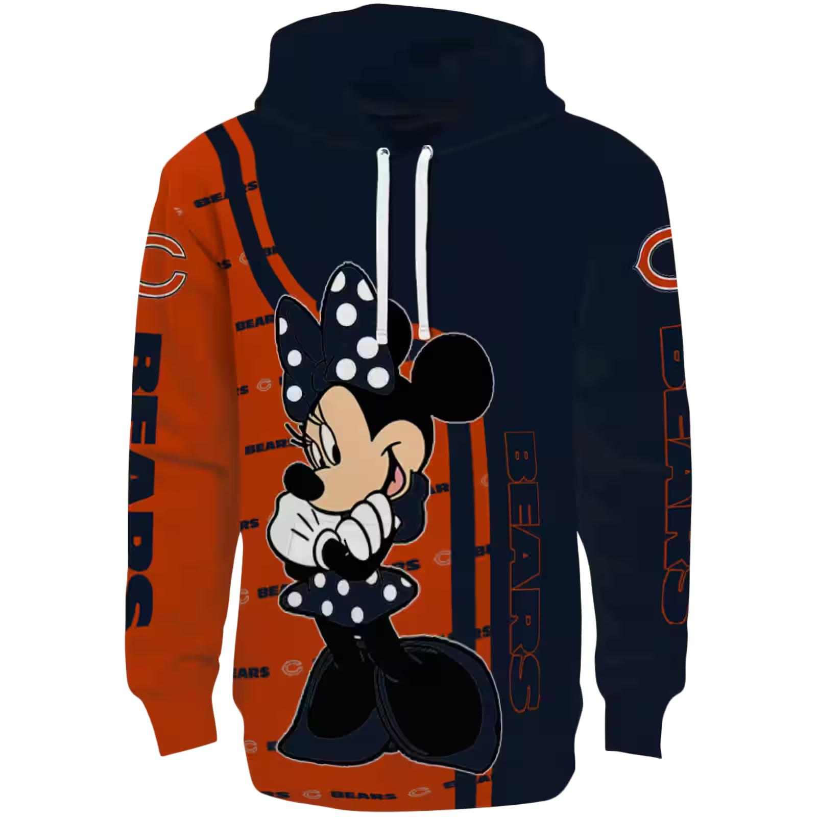 Chicago Bears Minnie Mouse Blue Hoodie