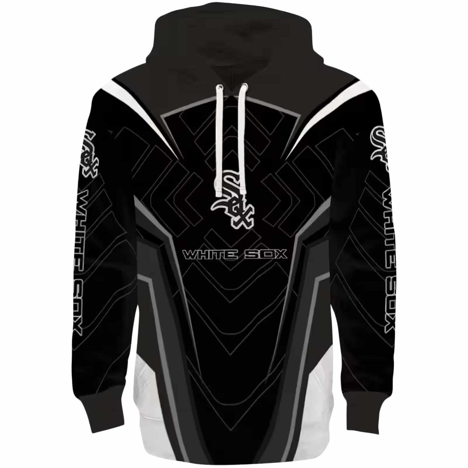 Chicago White Sox Futuristic Pattern Black Hoodie