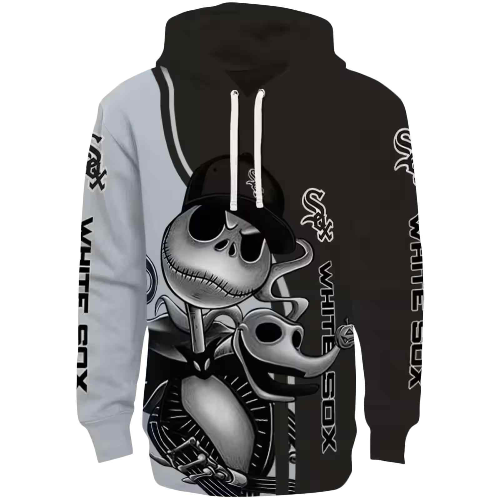 Chicago White Sox Jack Skellington Black Hoodie