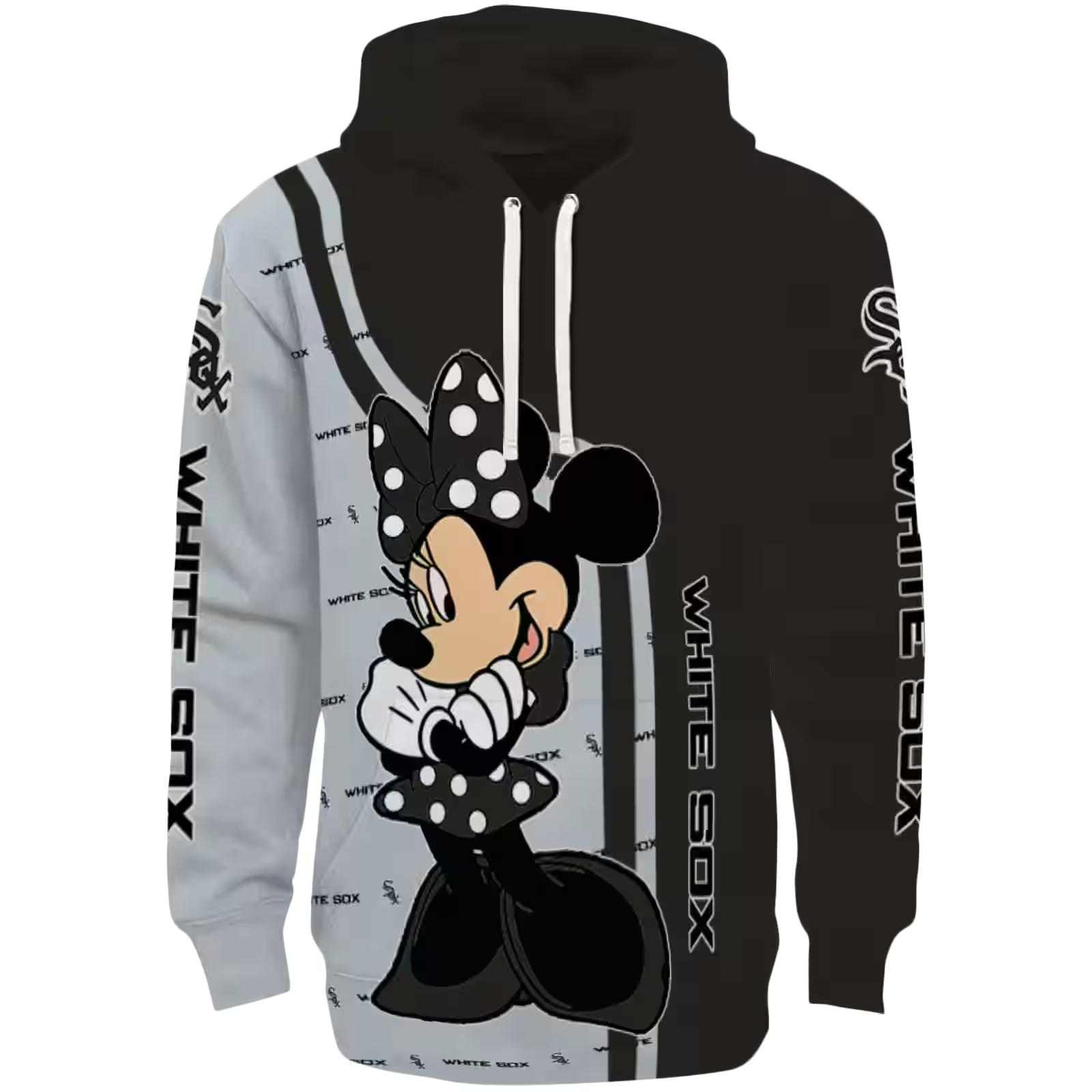 Chicago White Sox Minnie Mouse Black Hoodie