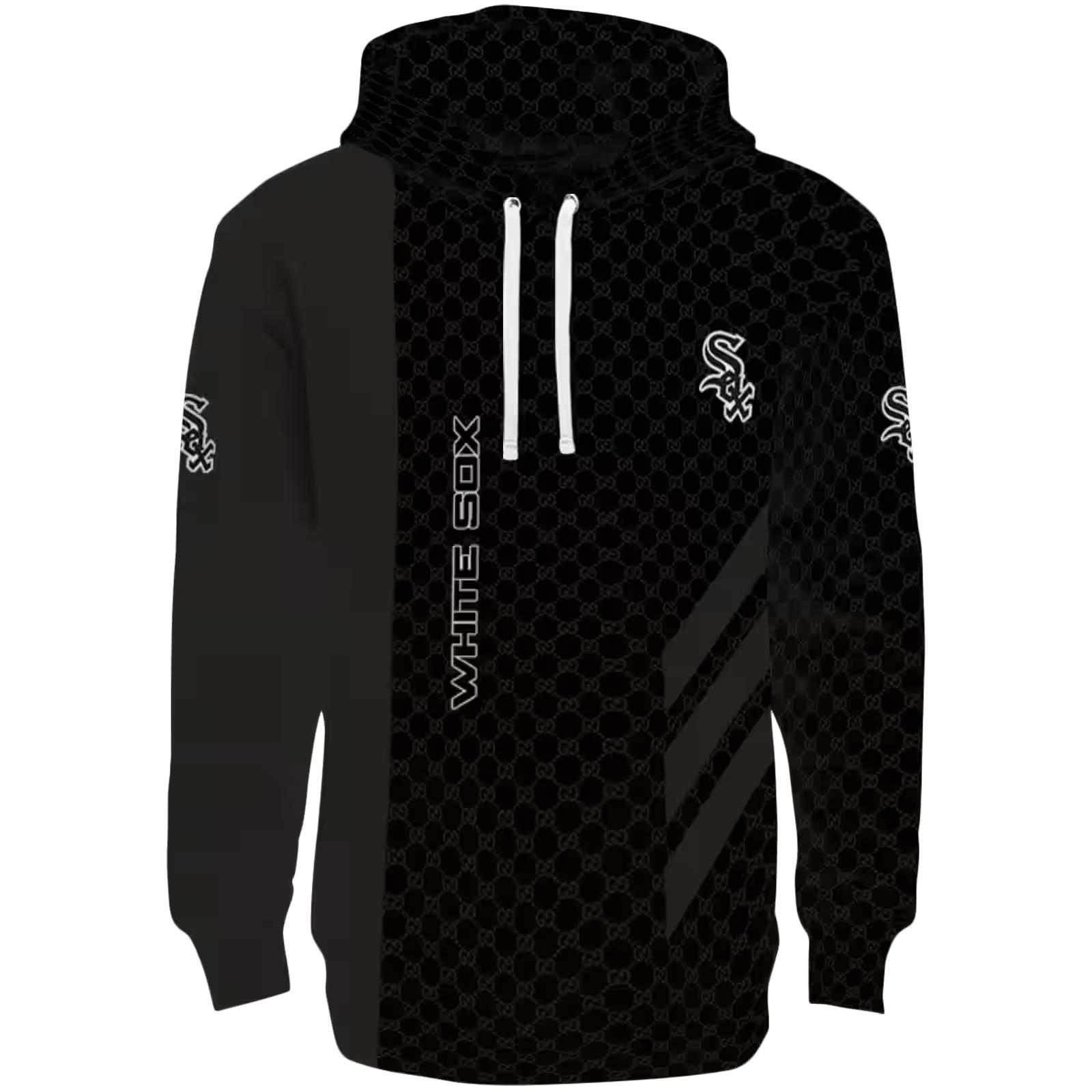 Chicago White Sox Monogram Pattern Black Hoodie