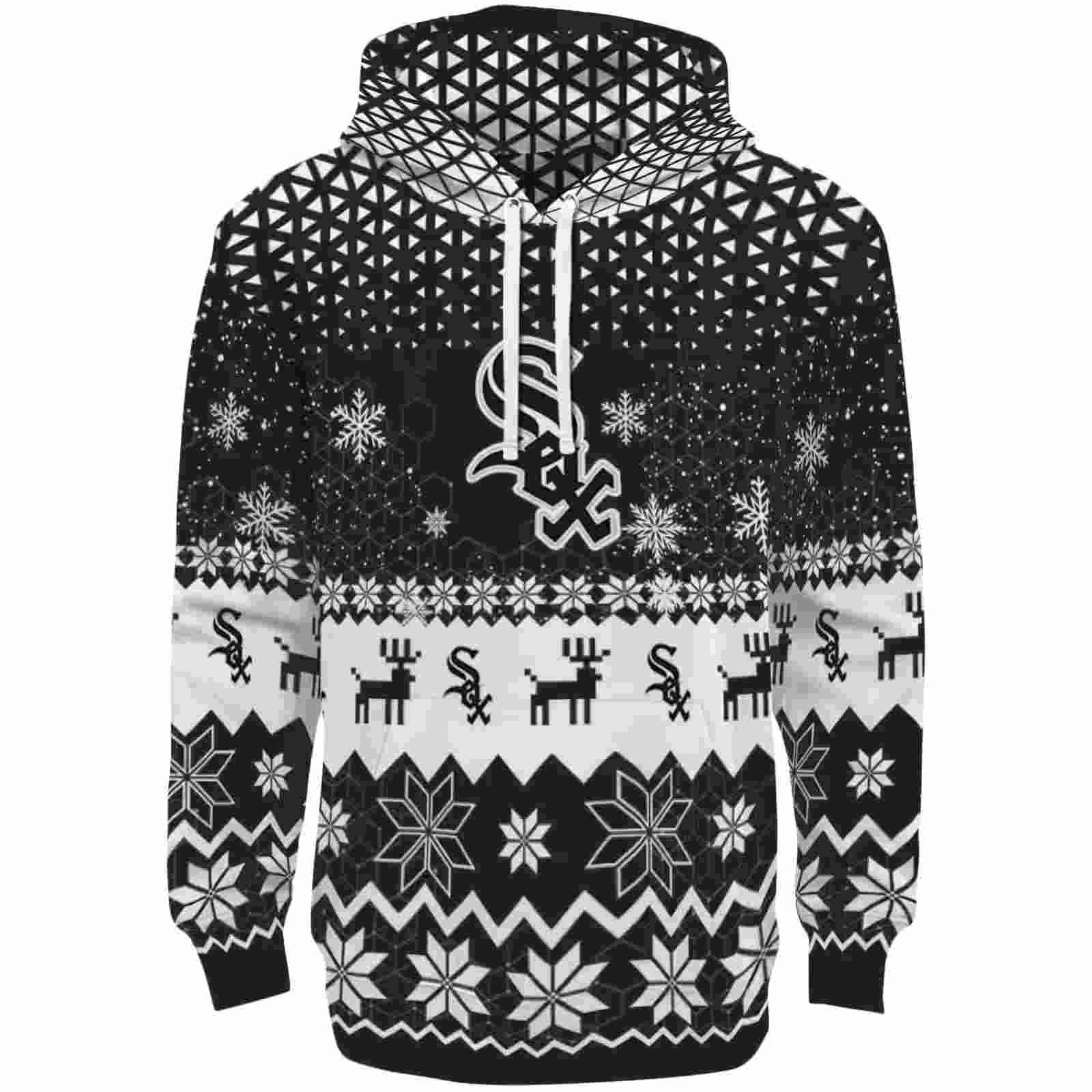 Chicago White Sox Reindeer Motif Black Hoodie