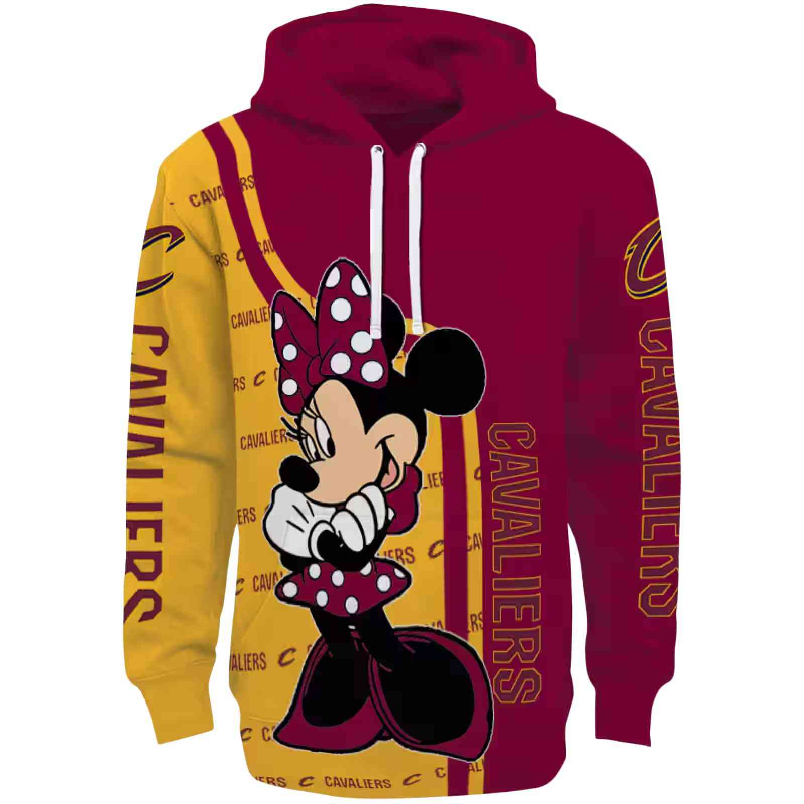 Cleveland Cavaliers Minnie Mouse Wine Hoodie