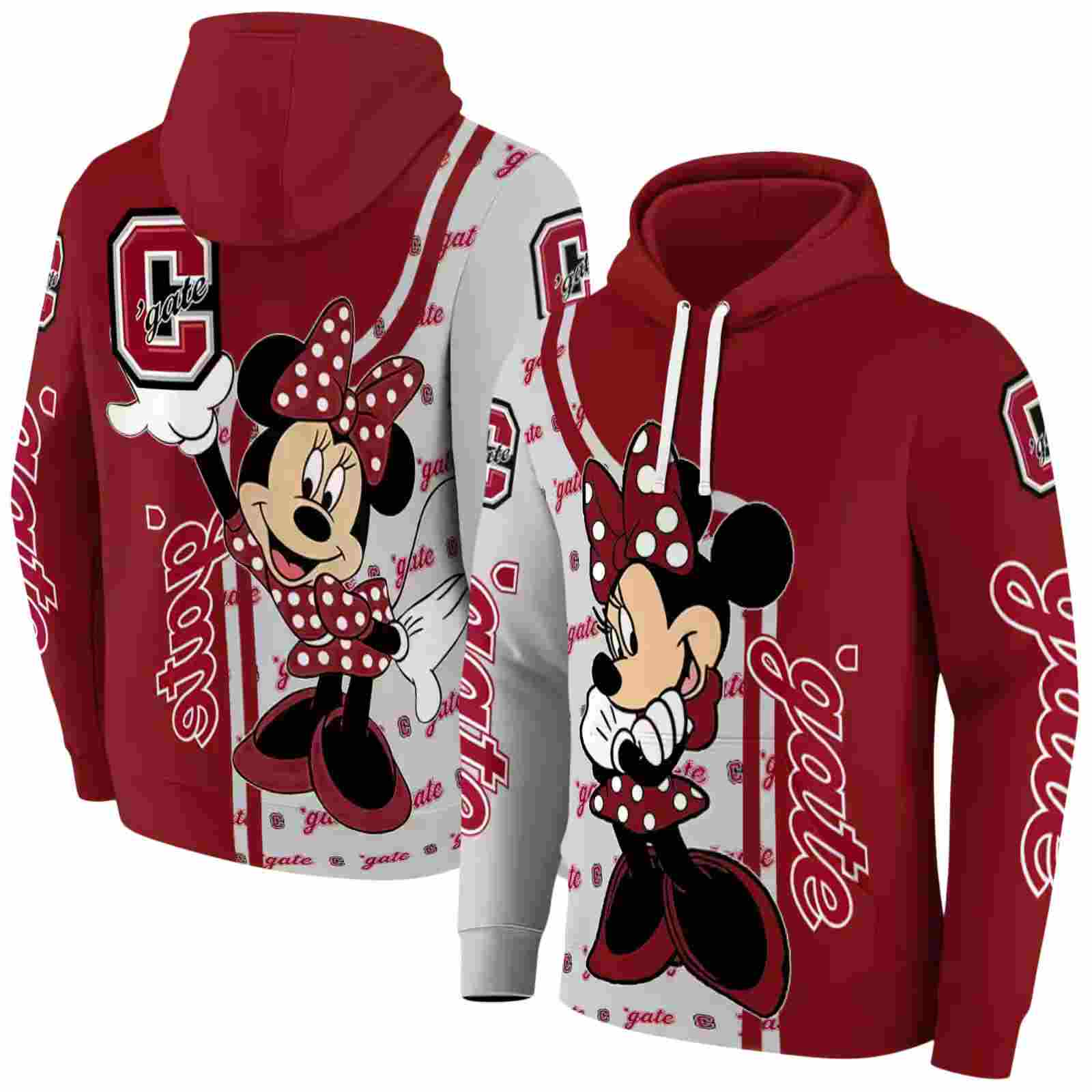 colgate raiders minnie mouse maroon hoodie fashion forward