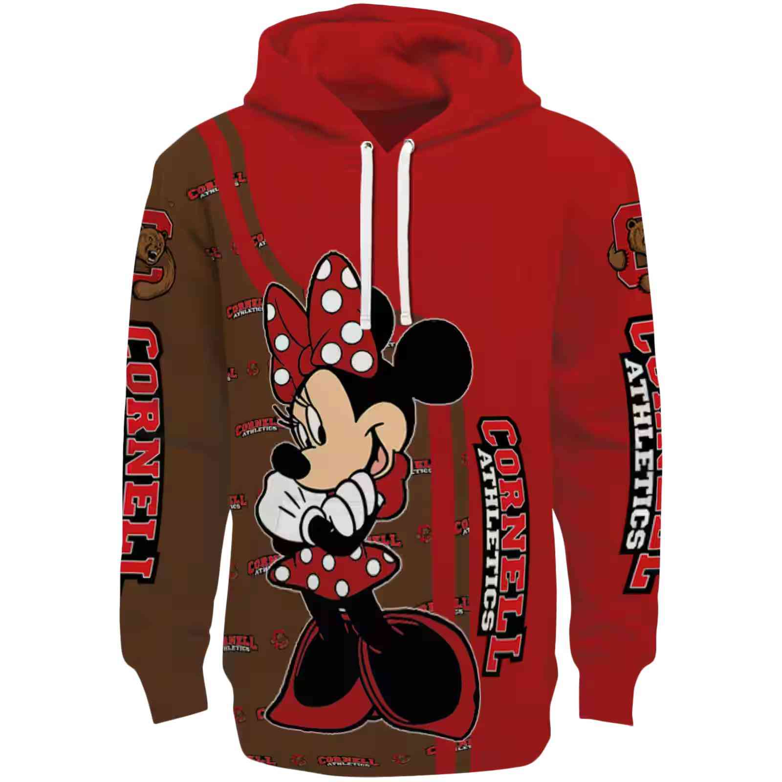 Cornell Big Red Minnie Mouse Red Hoodie